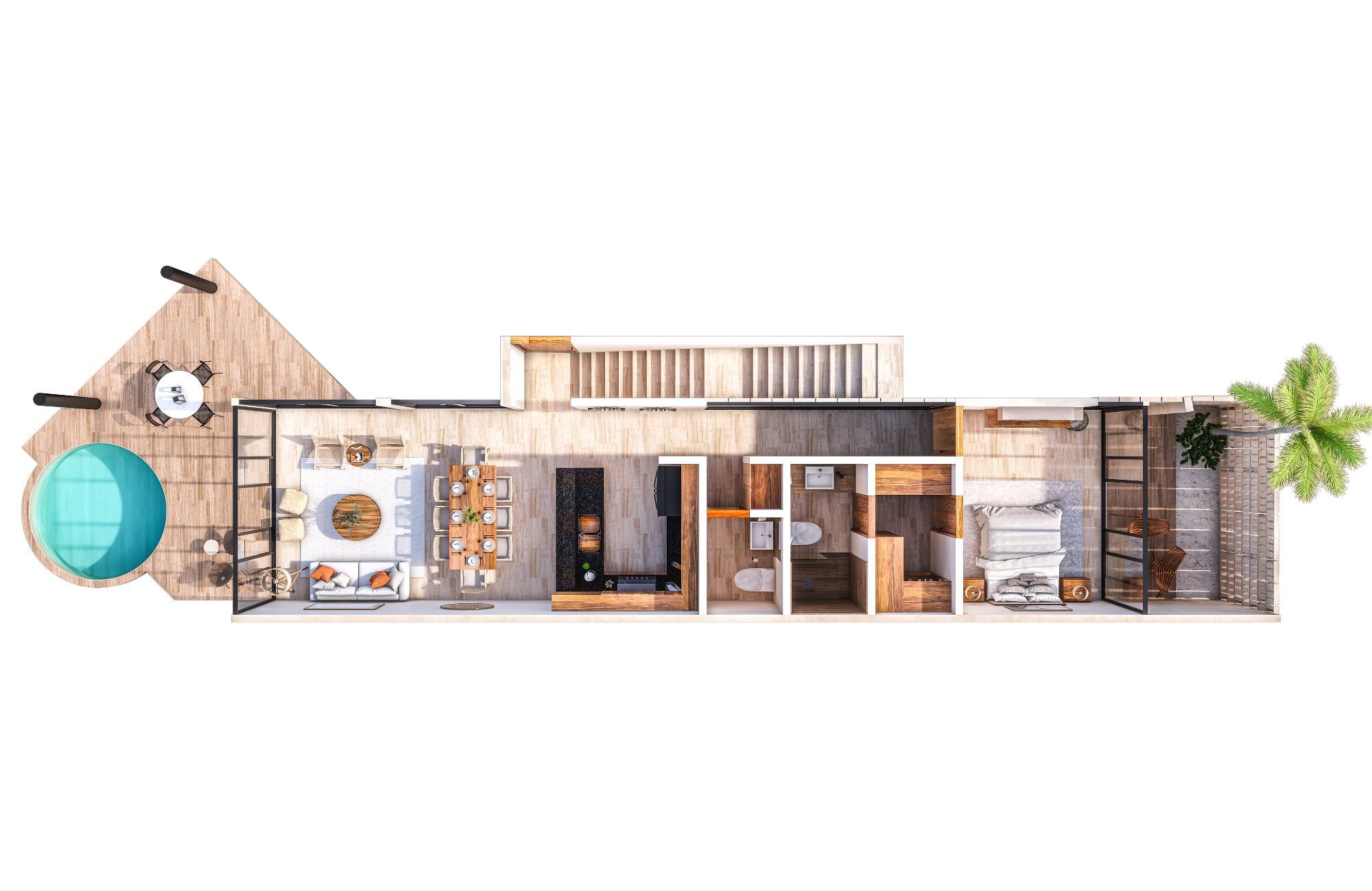 Two-story house with private pool for sale, Xcanat&uacute;n, M&eacute;rida