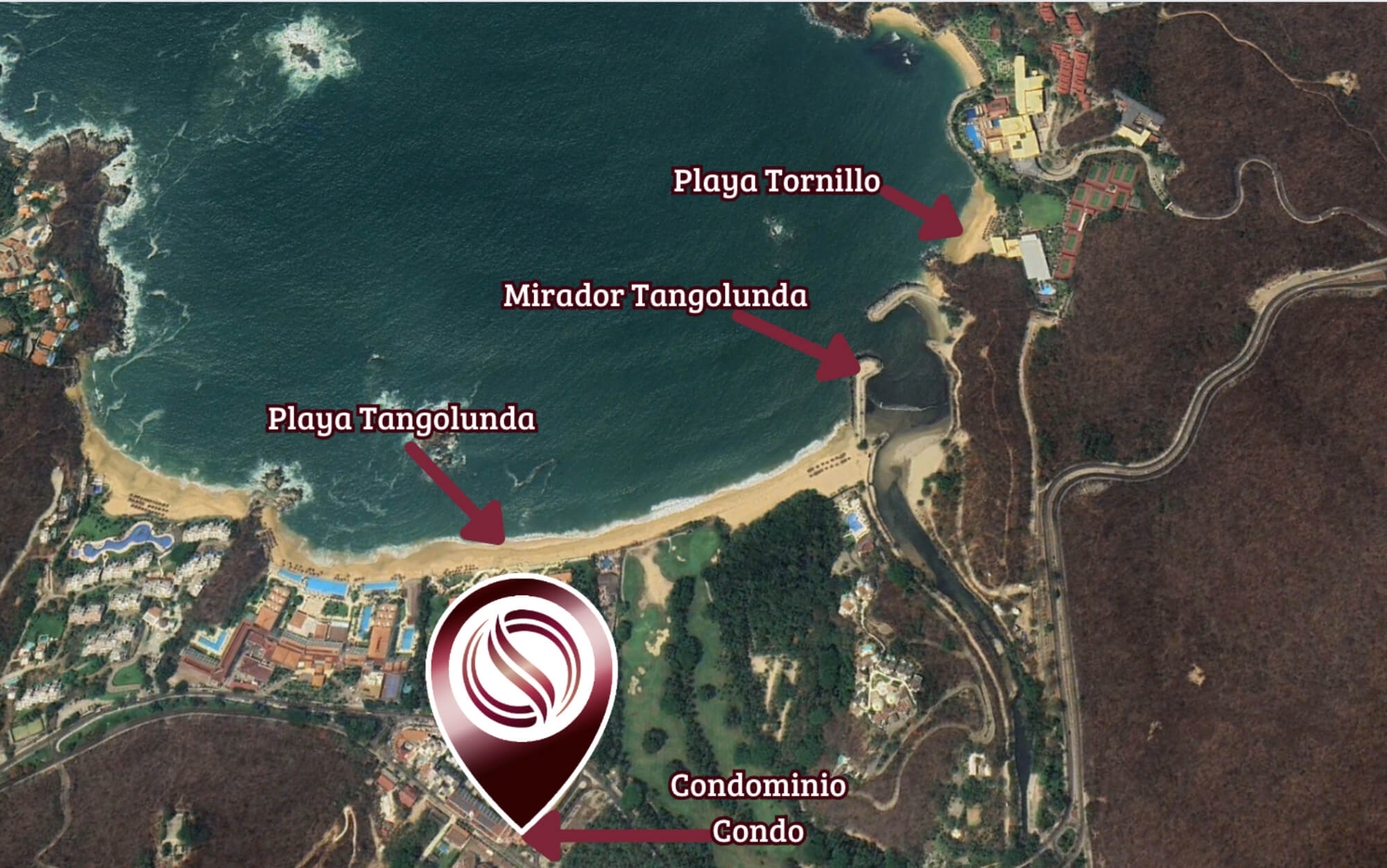 Apartment with terrace and pool in pre-construction, fifth avenue, sale, Huatulco