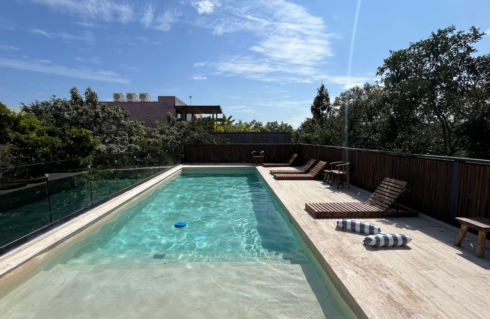 Penthouse steps from the ocean with beach club in Akumal Tulum