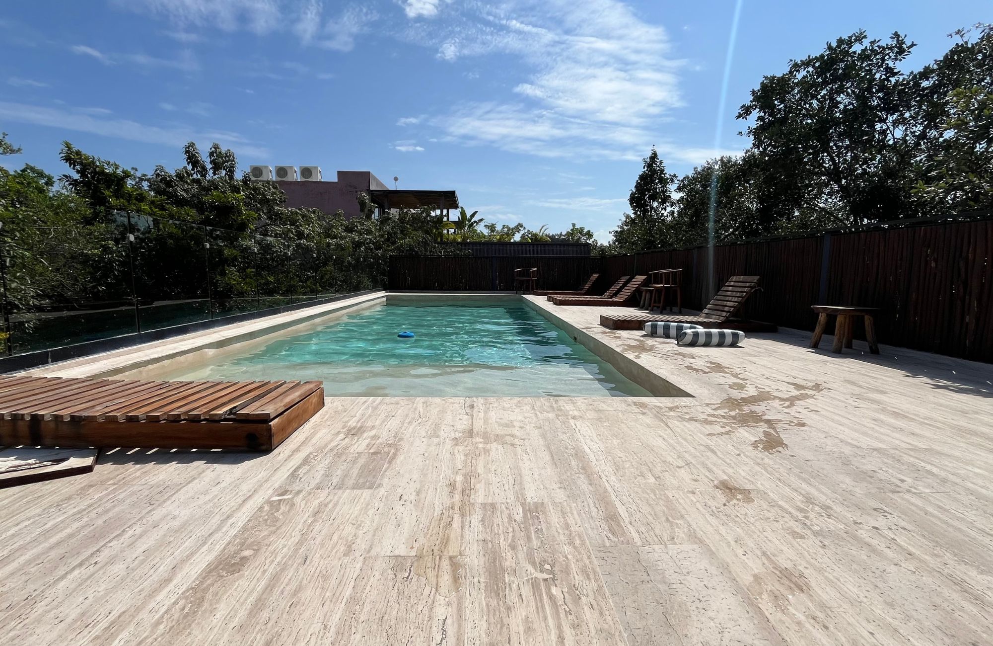 Penthouse steps from the ocean with beach club in Akumal Tulum