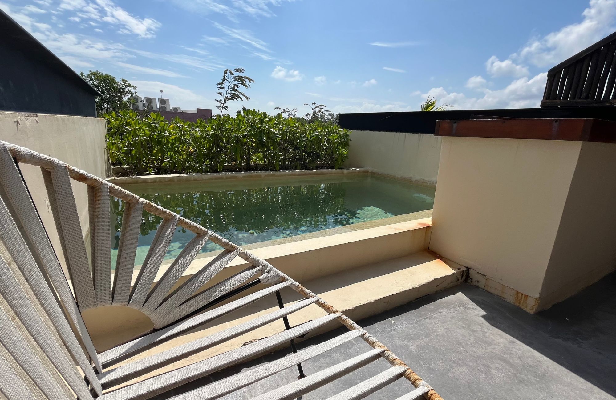 Penthouse steps from the ocean with beach club in Akumal Tulum