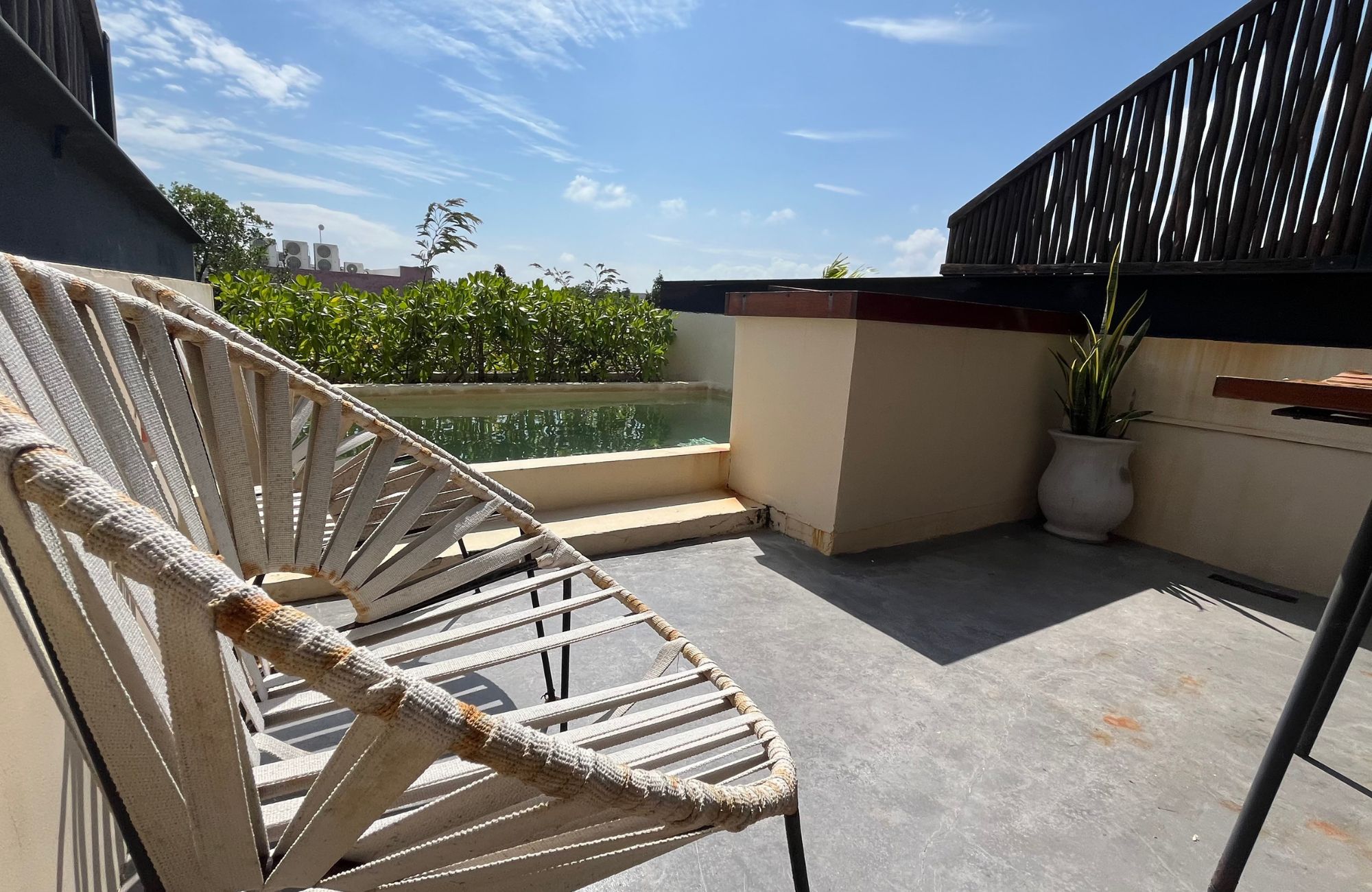 Penthouse steps from the ocean with beach club in Akumal Tulum