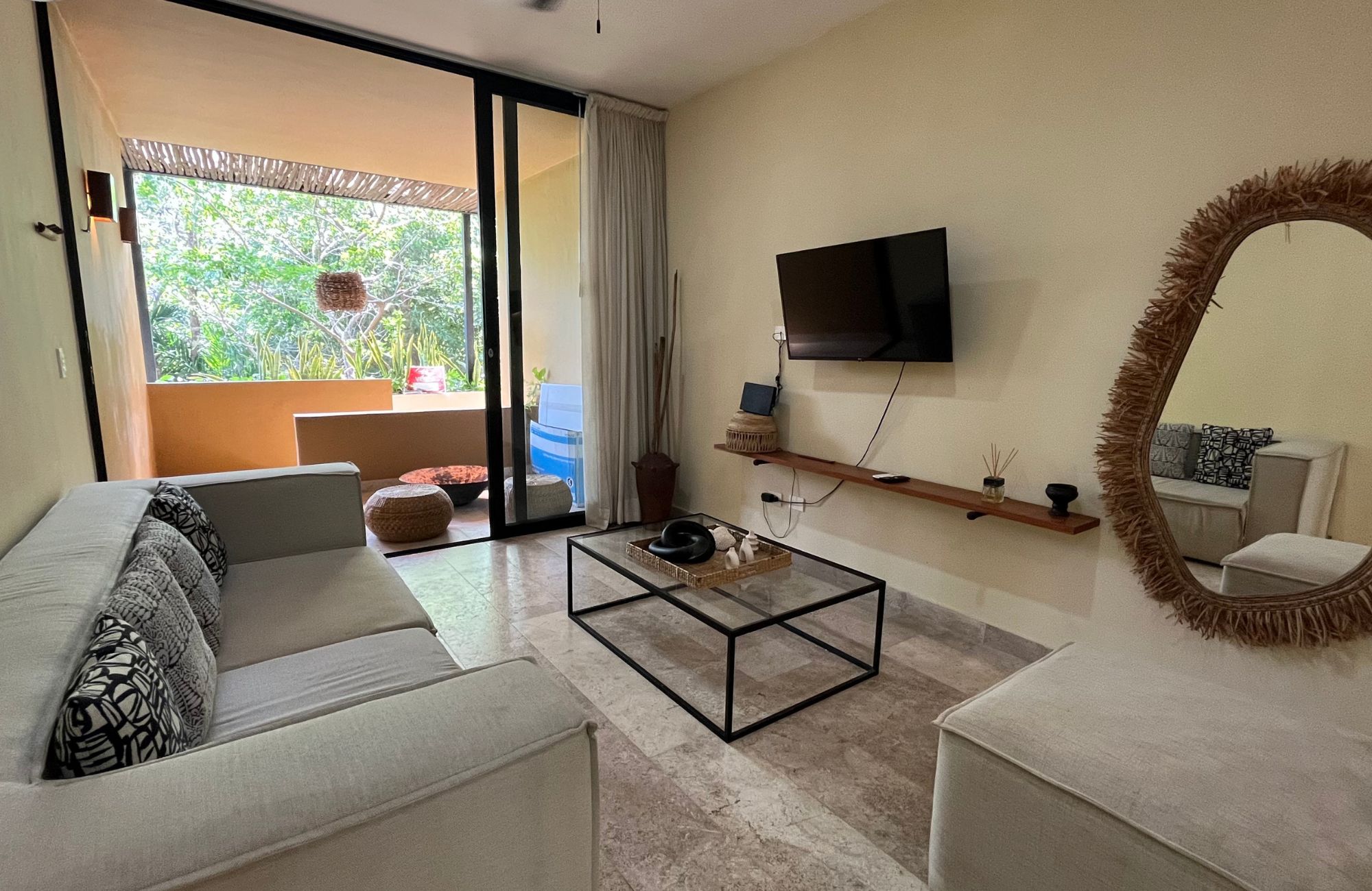 Penthouse steps from the ocean with beach club in Akumal Tulum