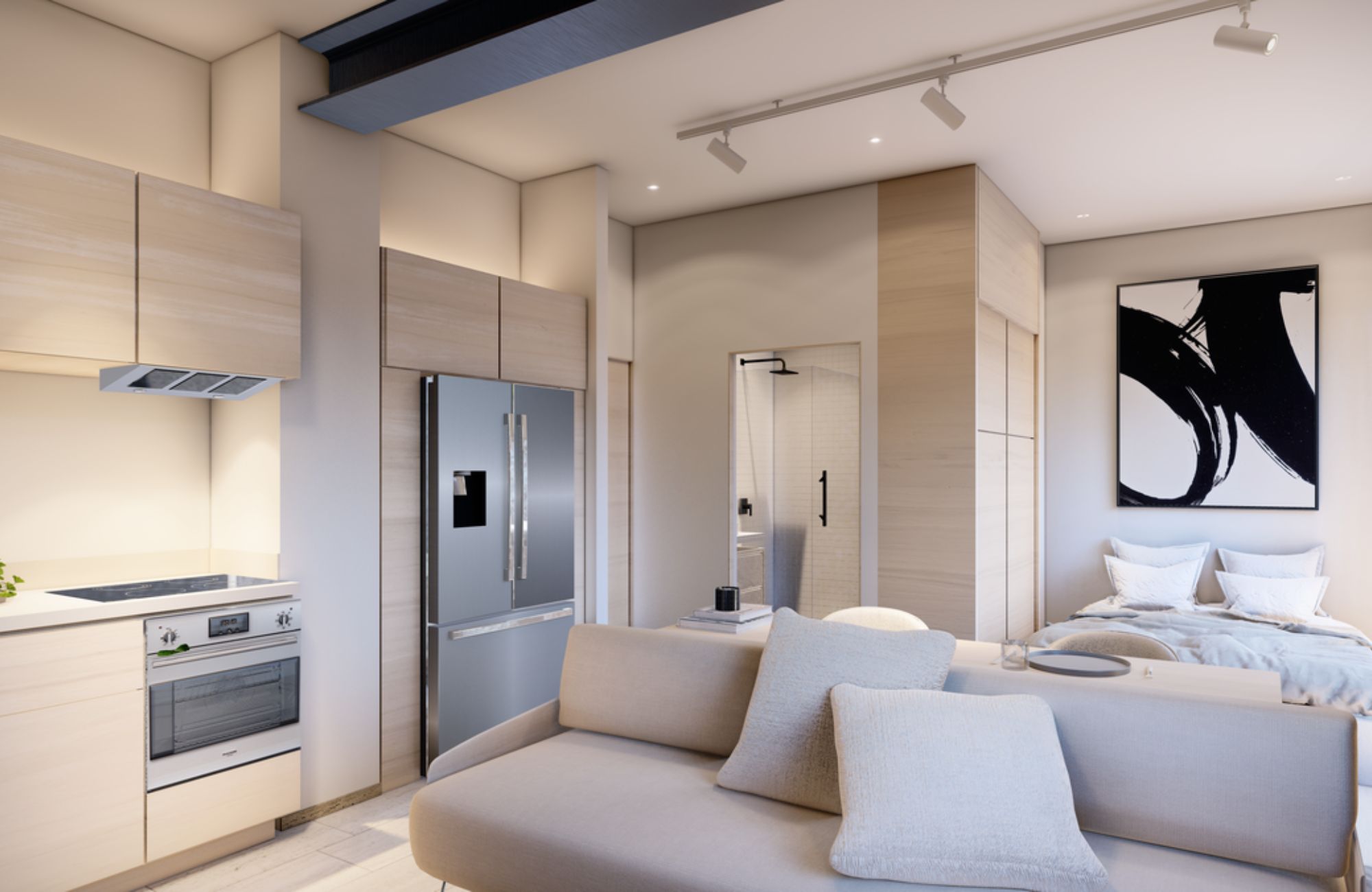 Loft with soundproof windows for sale in The Park development, &Aacute;lvaro Obreg&oacute;n, Mexico City