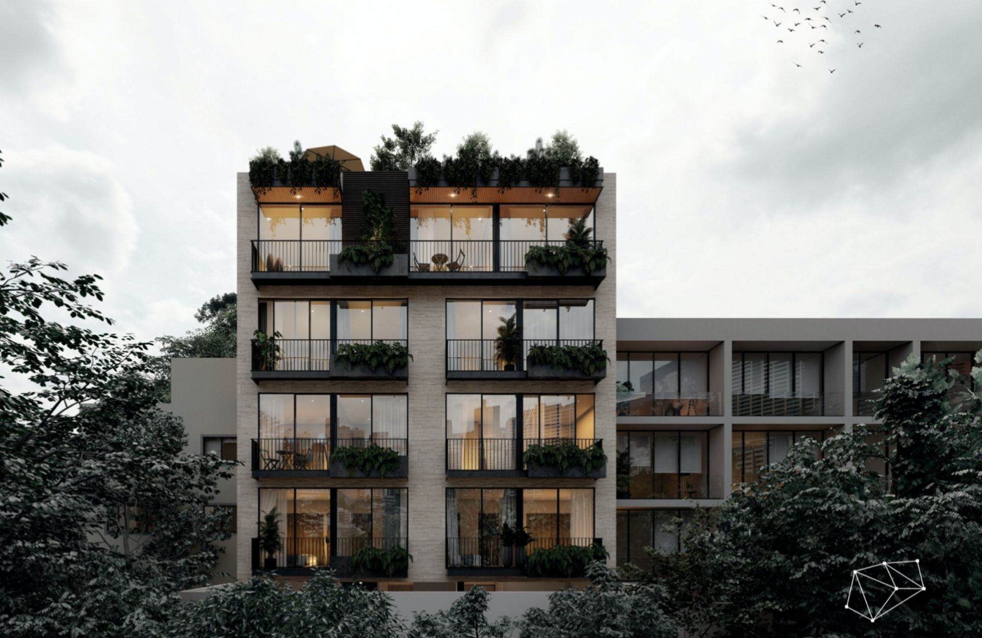 Condo with two terraces and TV room for sale, Polanco, CDMX