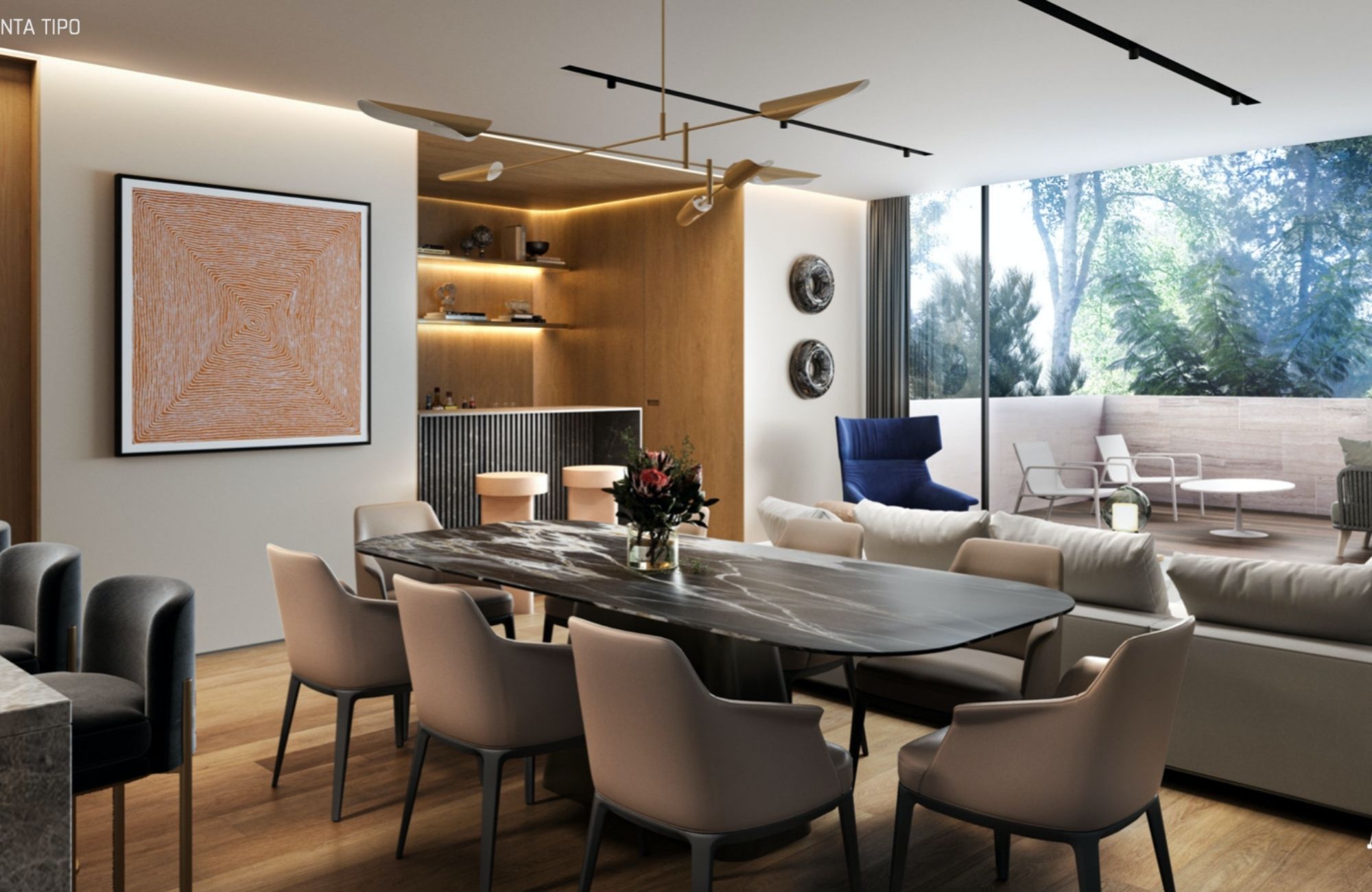 Condo with two terraces and TV room for sale, Polanco, CDMX