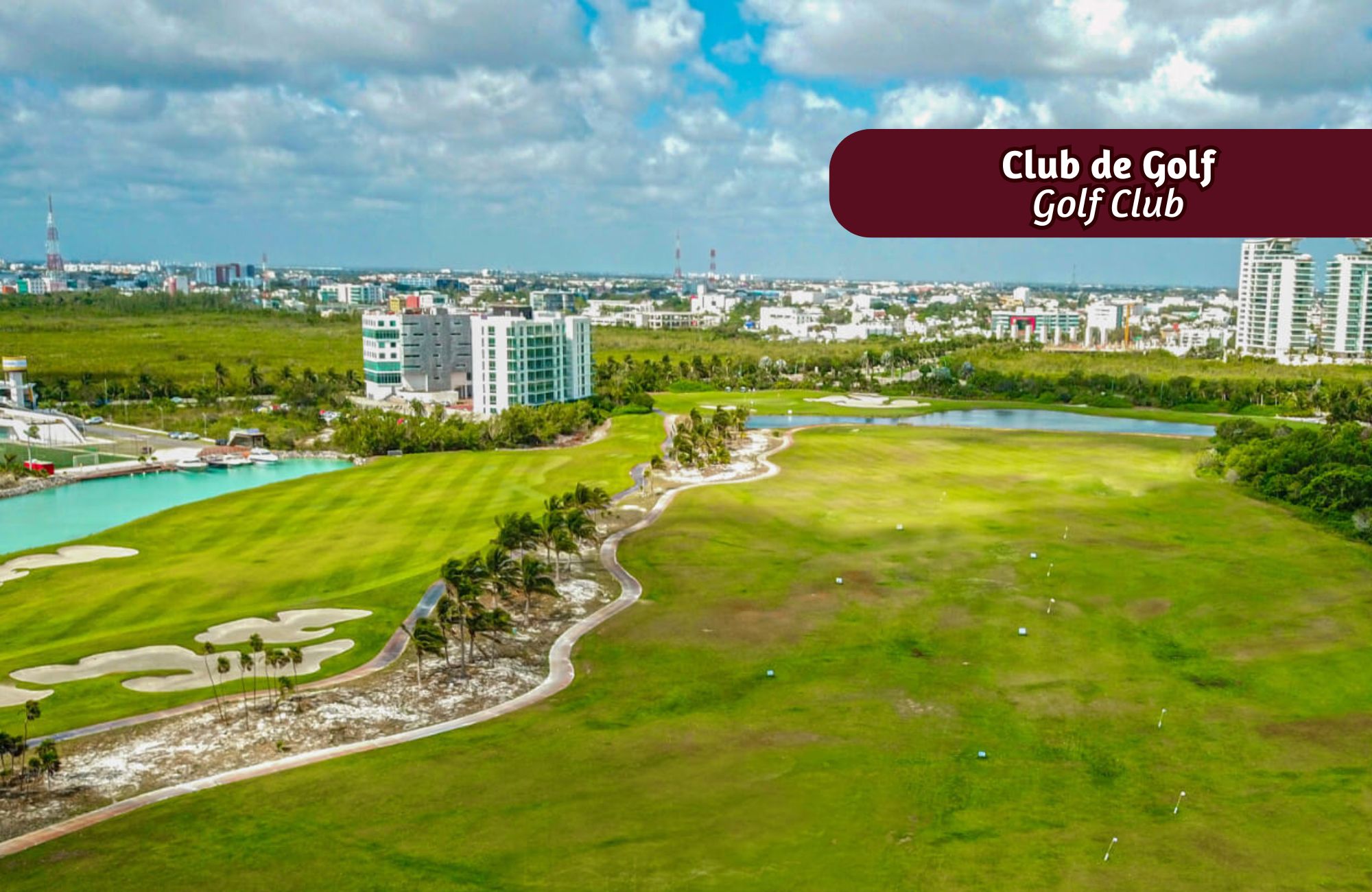 Departamento de lujo con vista al mar y la marina, canchas deportivas, muelle, golf, marina,en venta Puerto Canc&uacute;n.