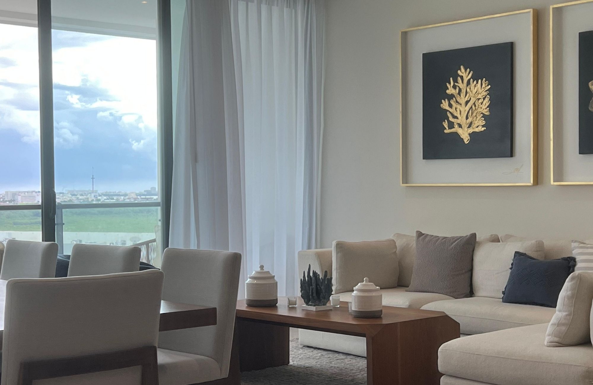 Departamento de lujo con vista al mar y la marina, canchas deportivas, muelle, golf, marina,en venta Puerto Canc&uacute;n.