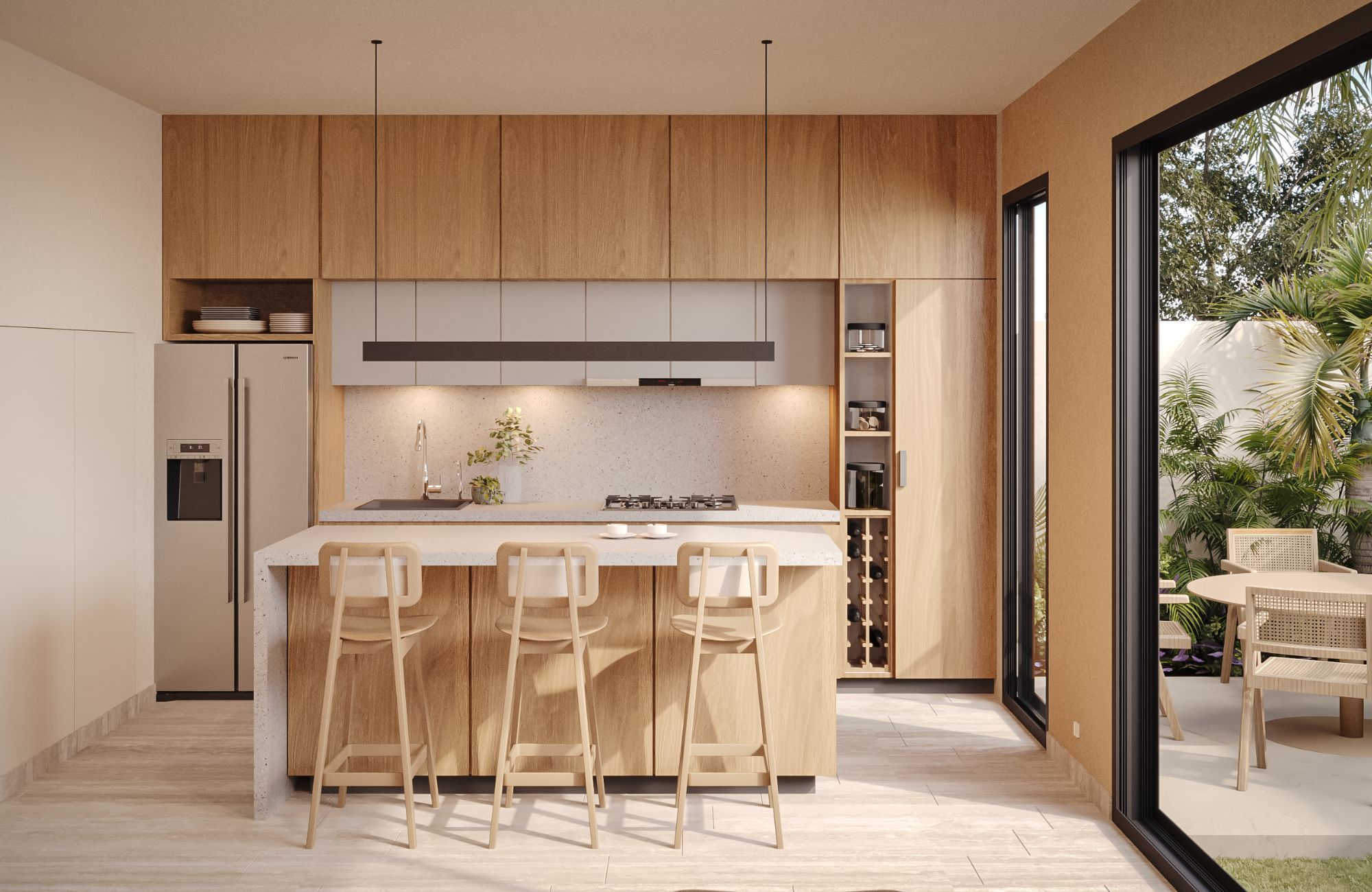 House with anti-hurricane blinds and solar panels, for sale, Allegranza, Playa del Carmen