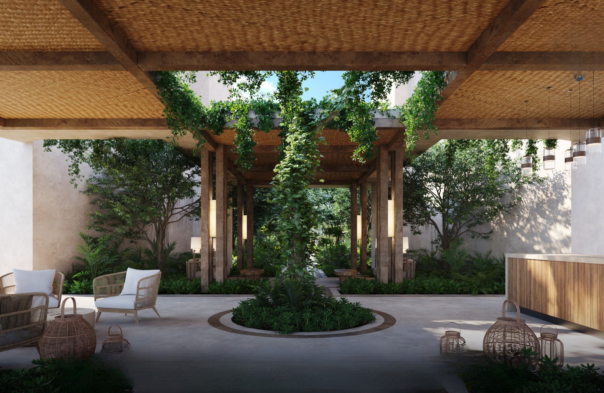 Apartment with Private Terrace, Bar, Pool and Jacuzzi, Downtown, for sale, Playa del Carmen.