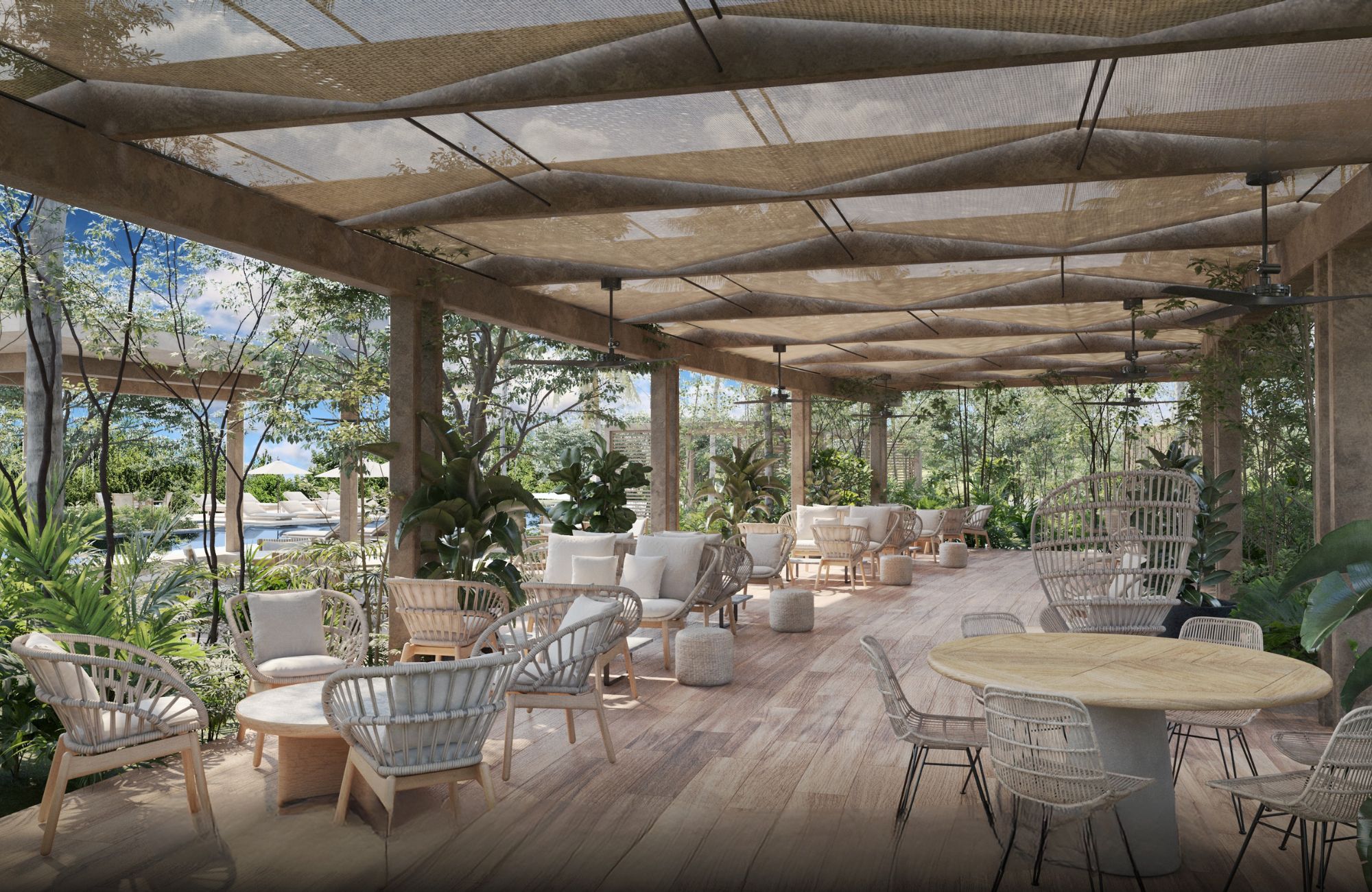 Apartment with Private Terrace, Bar, Pool and Jacuzzi, Downtown, for sale, Playa del Carmen.