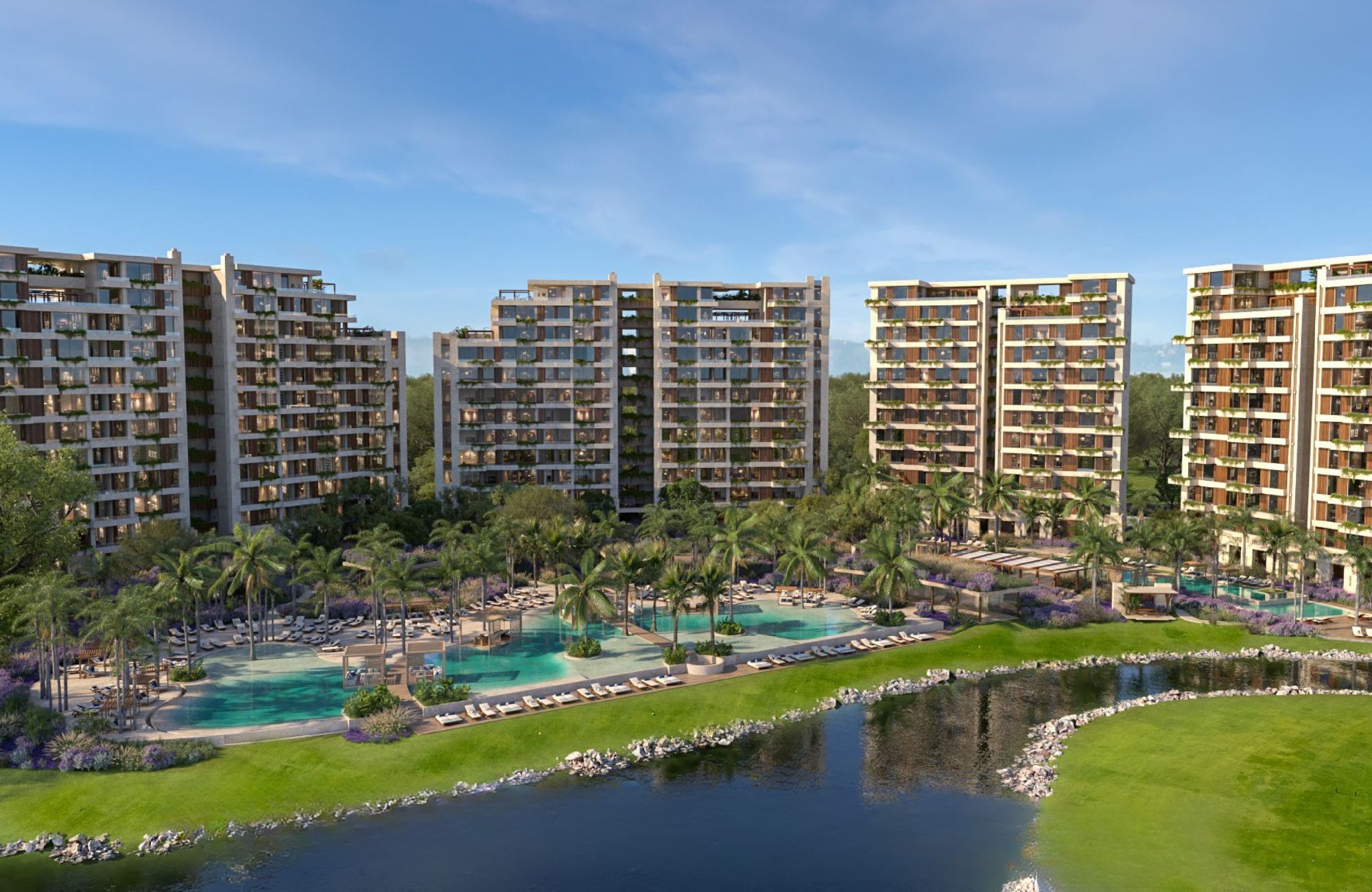 Apartment with Private Terrace, Bar, Pool and Jacuzzi, Downtown, for sale, Playa del Carmen.