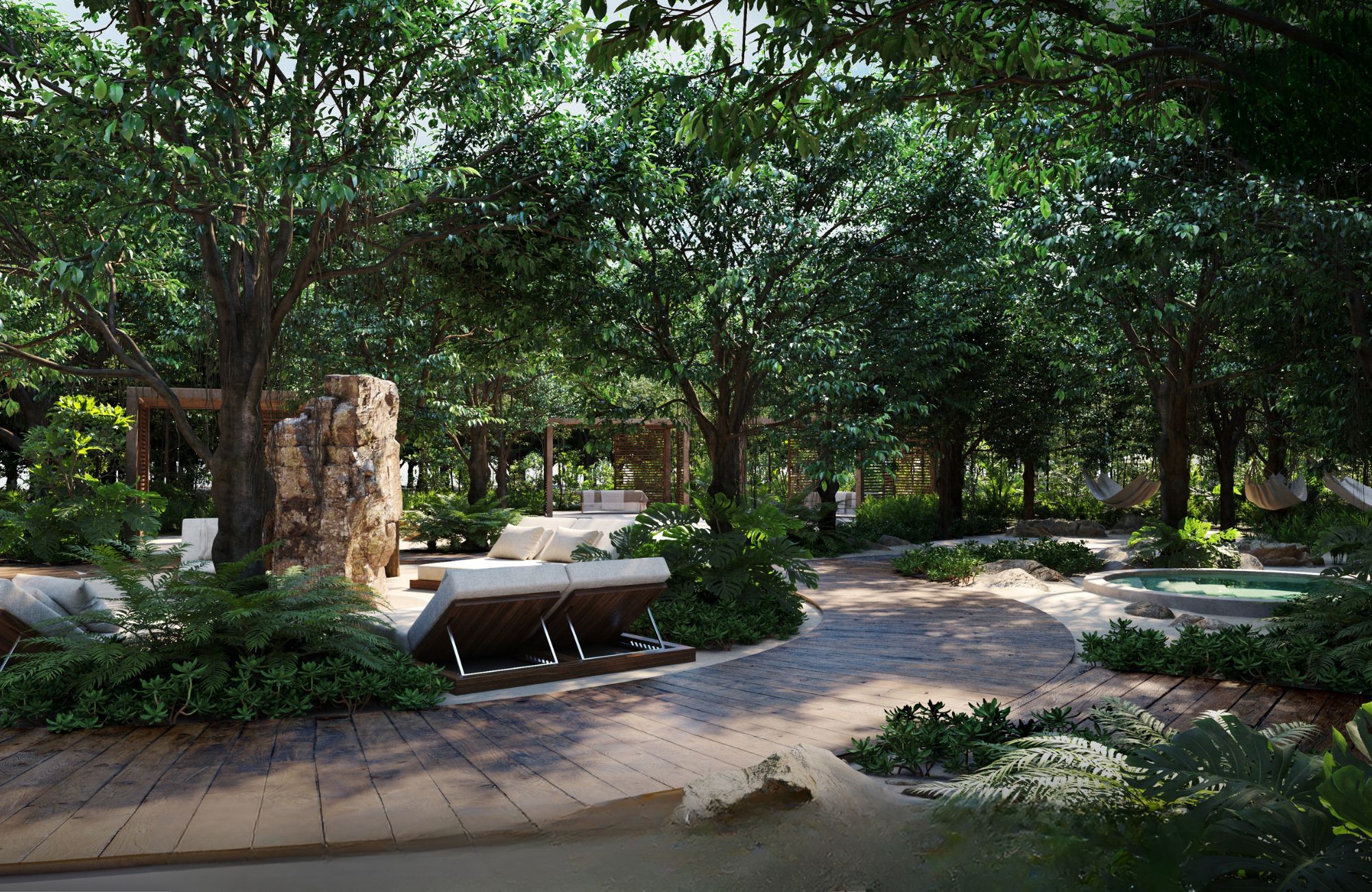 Apartment with Private Terrace, Bar, Pool and Jacuzzi, Downtown, for sale, Playa del Carmen.