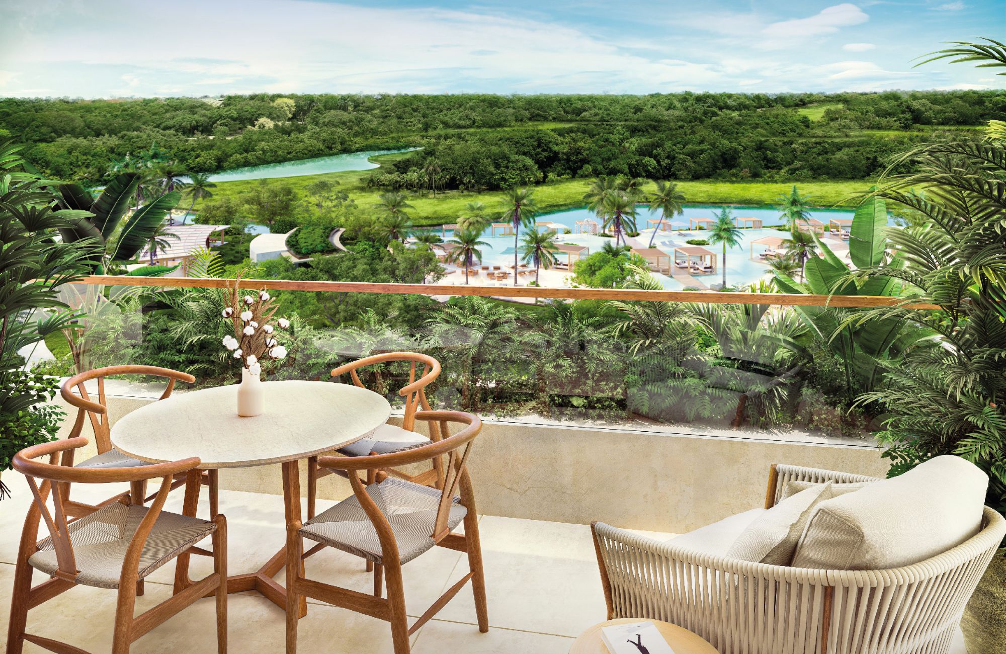 Apartment with Private Terrace, Bar, Pool and Jacuzzi, Downtown, for sale, Playa del Carmen.