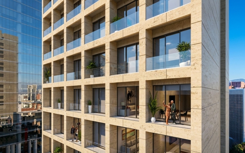 Studio with spa and gym, pre-construction for sale, Reforma, Mexico City