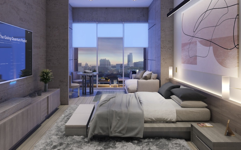 Studio with terrace and spa, pre-construction for sale, Reforma, Mexico City