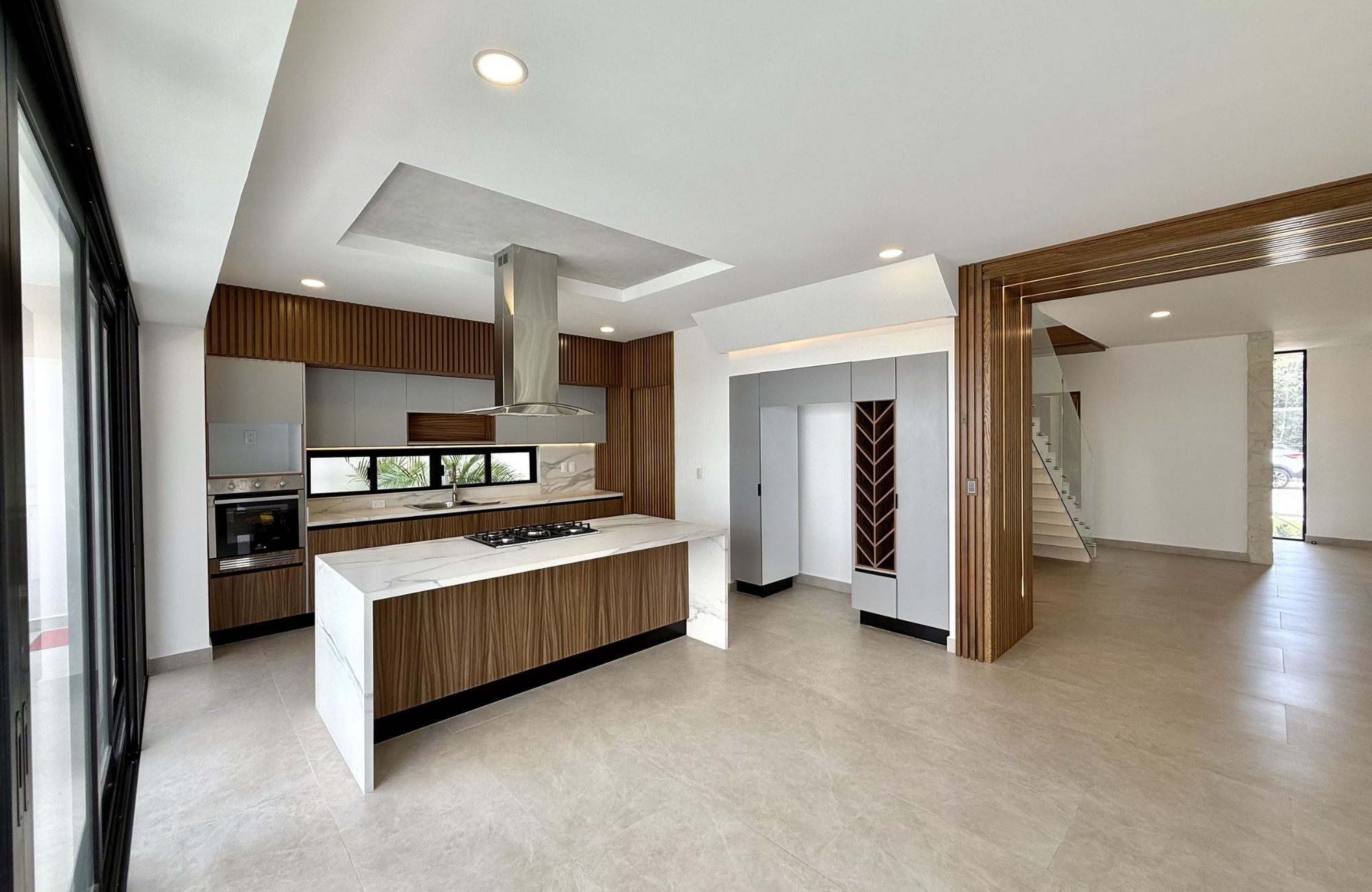 House with private pool, high ceilings for sale in Aqua gated community, Cancun.