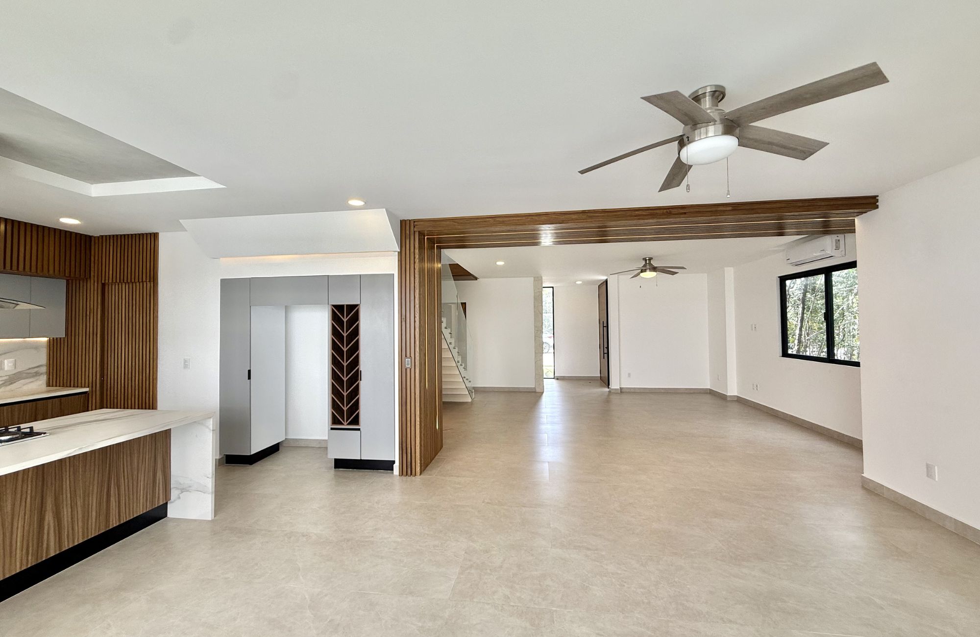 House with private pool, high ceilings for sale in Aqua gated community, Cancun.
