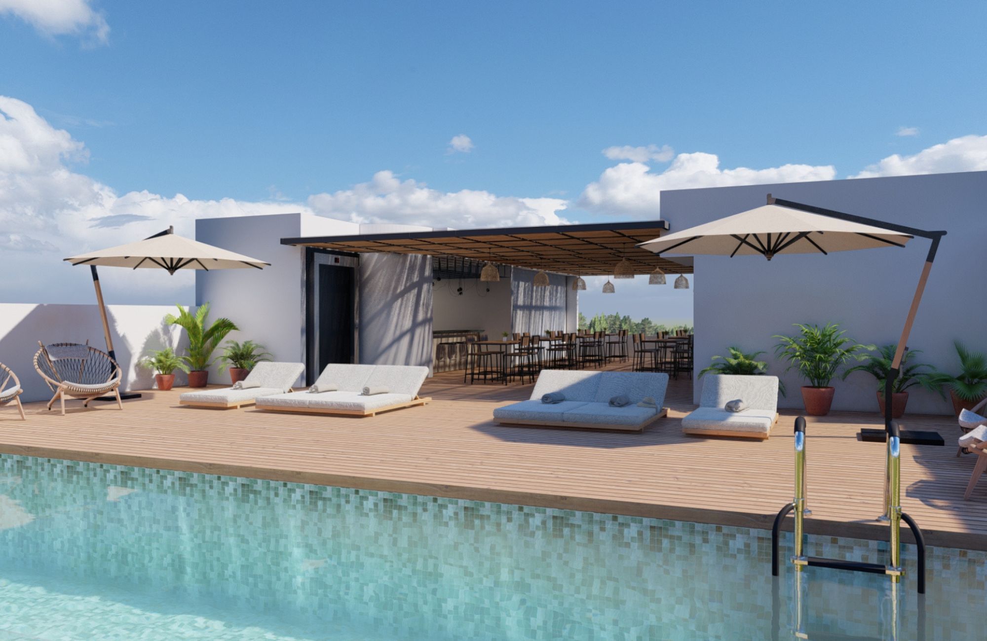 Estudio con vista al manglar, planta baja, en venta, Frente al mar, Puerto Morelos