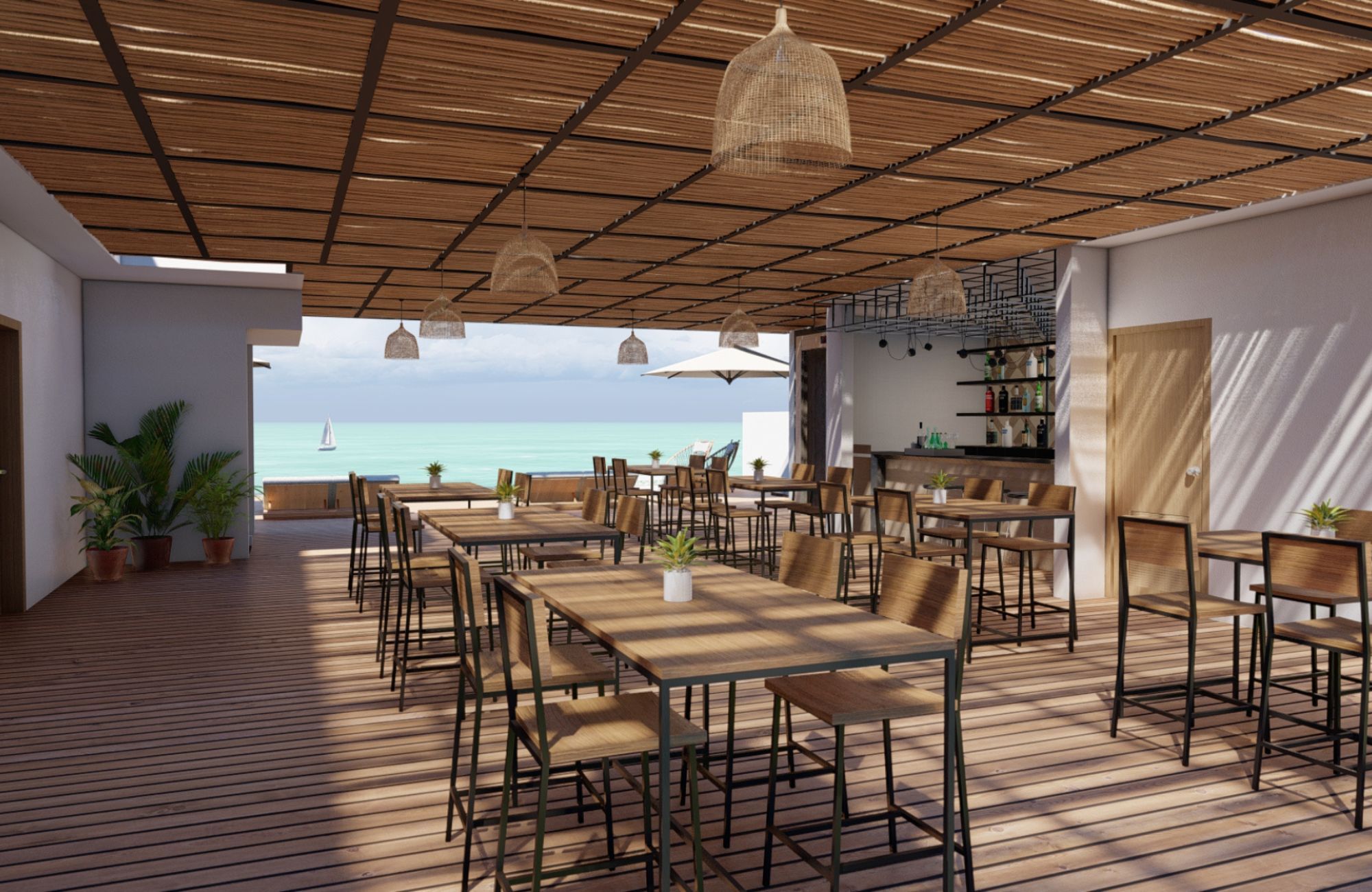 Estudio con vista al manglar, planta baja, en venta, Frente al mar, Puerto Morelos