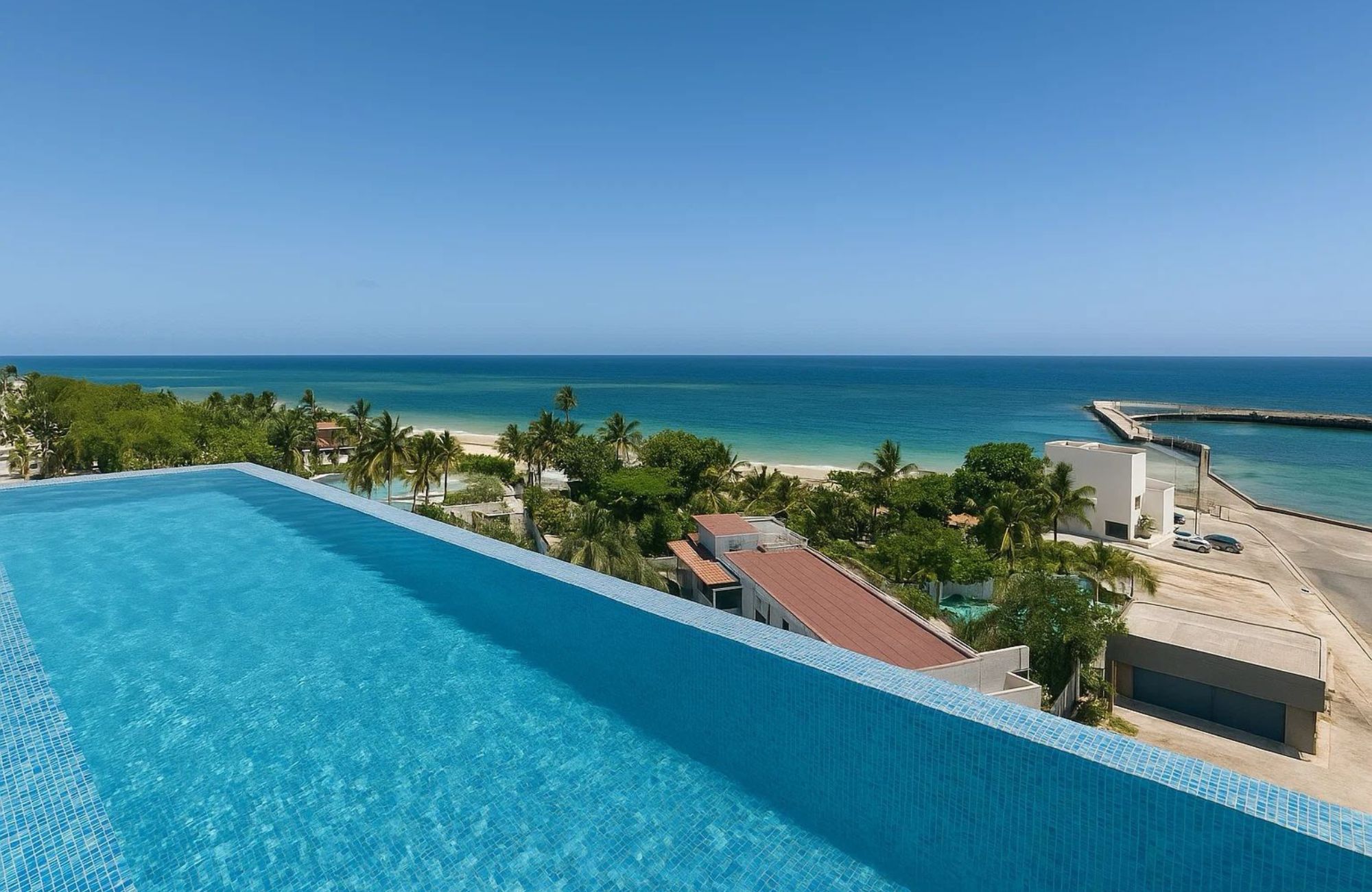 Loft con rooftop y alberca com&uacute;n en venta, Frente al Mar, Puerto Morelos