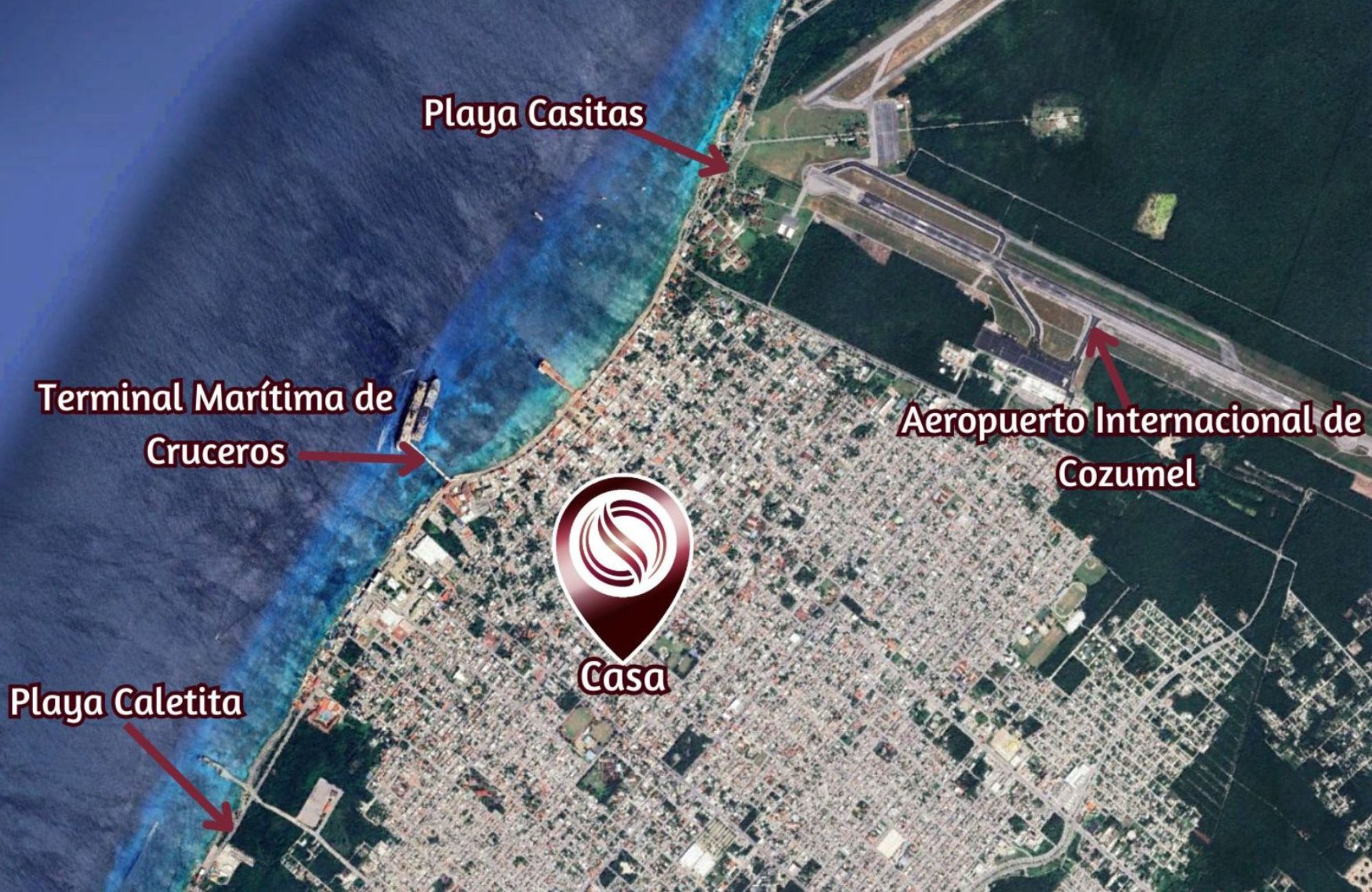 House with garden, private pool, and terrace for sale, Ave. Pedro Joaqu&iacute;n Coldwell, Cozumel