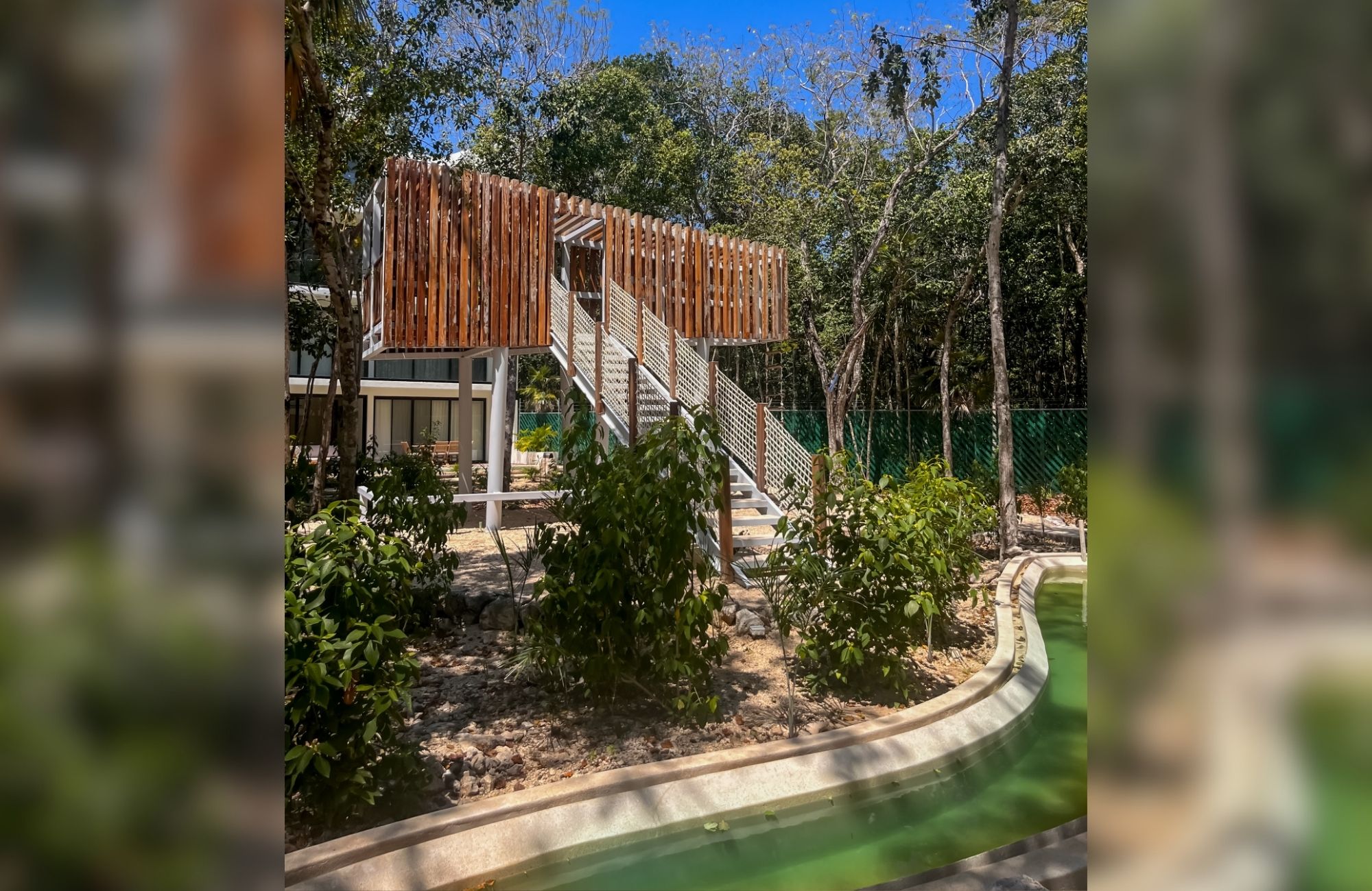 Departamento con jard&iacute;n y alberca privada, gimnasio, restaurante, area de yoga al aire libre, bicicletas, 5 minutos de la playa