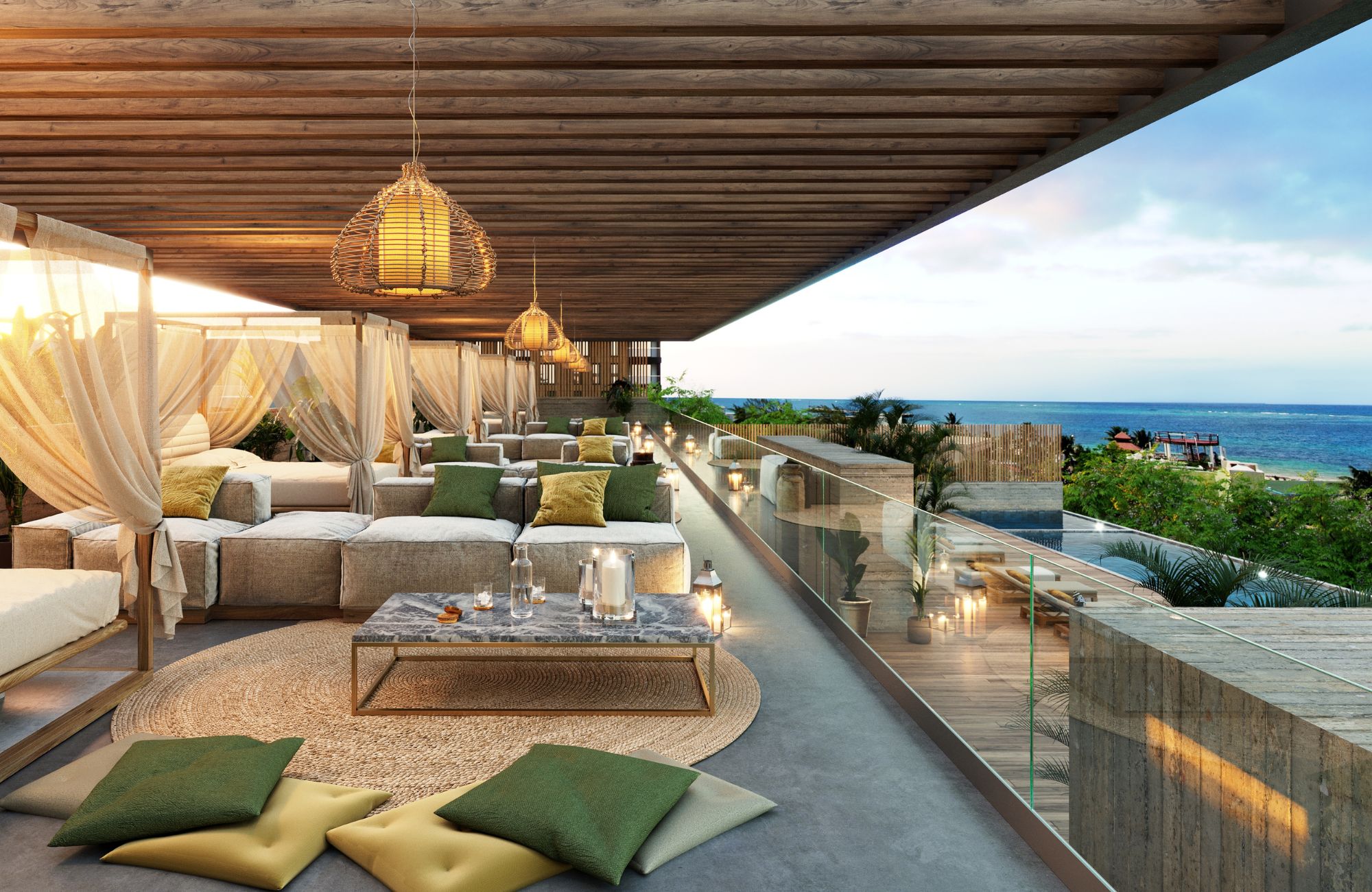 Apartamento, alberca, hamacas, cine al aire libre en venta Playa del Carmen