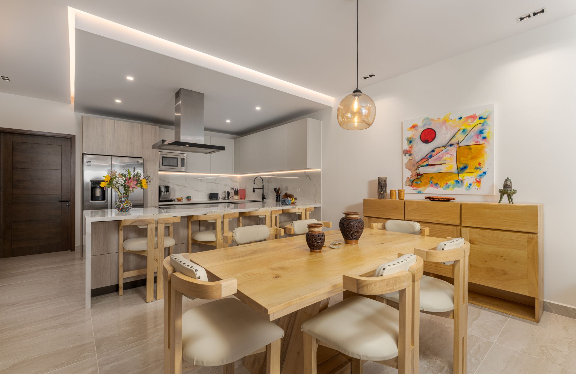 Beach front condominium, beach club with ocean access, spa, gym, yoga, golf and hotel services, pre-construction, for sale Huatulco.