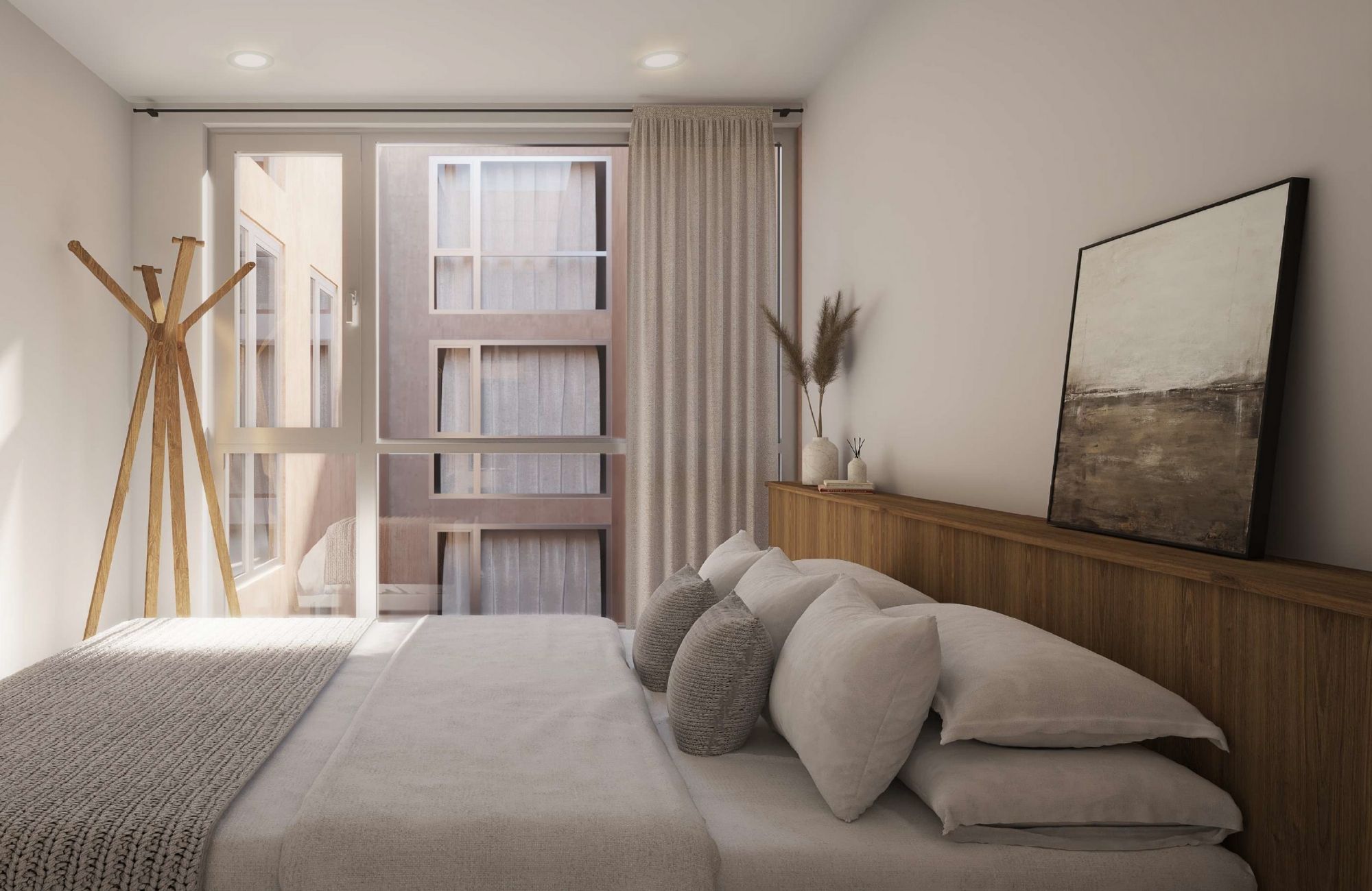 Departamento con 5m2 de balcon, alberca con carril de nado, gimnasio, area de juegos, areas verdes, en venta en Santa Fe, Ciudad de Mexico.