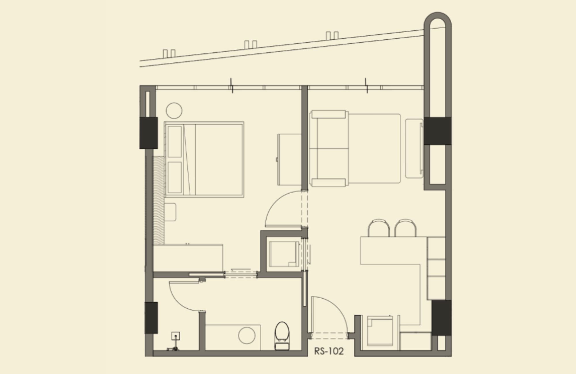2 bedroom condo, near the sea, lock off system, sky pool, coworking, pre-construction, for sale Tankah, Tulum.