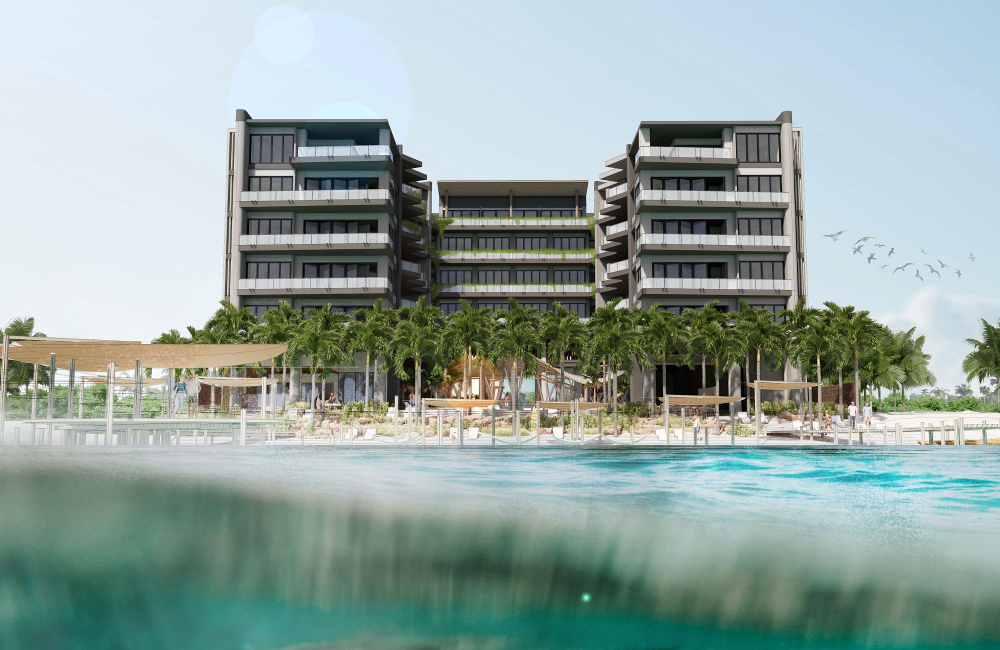 2 bedroom condo, near the sea, lock off system, sky pool, coworking, pre-construction, for sale Tankah, Tulum.