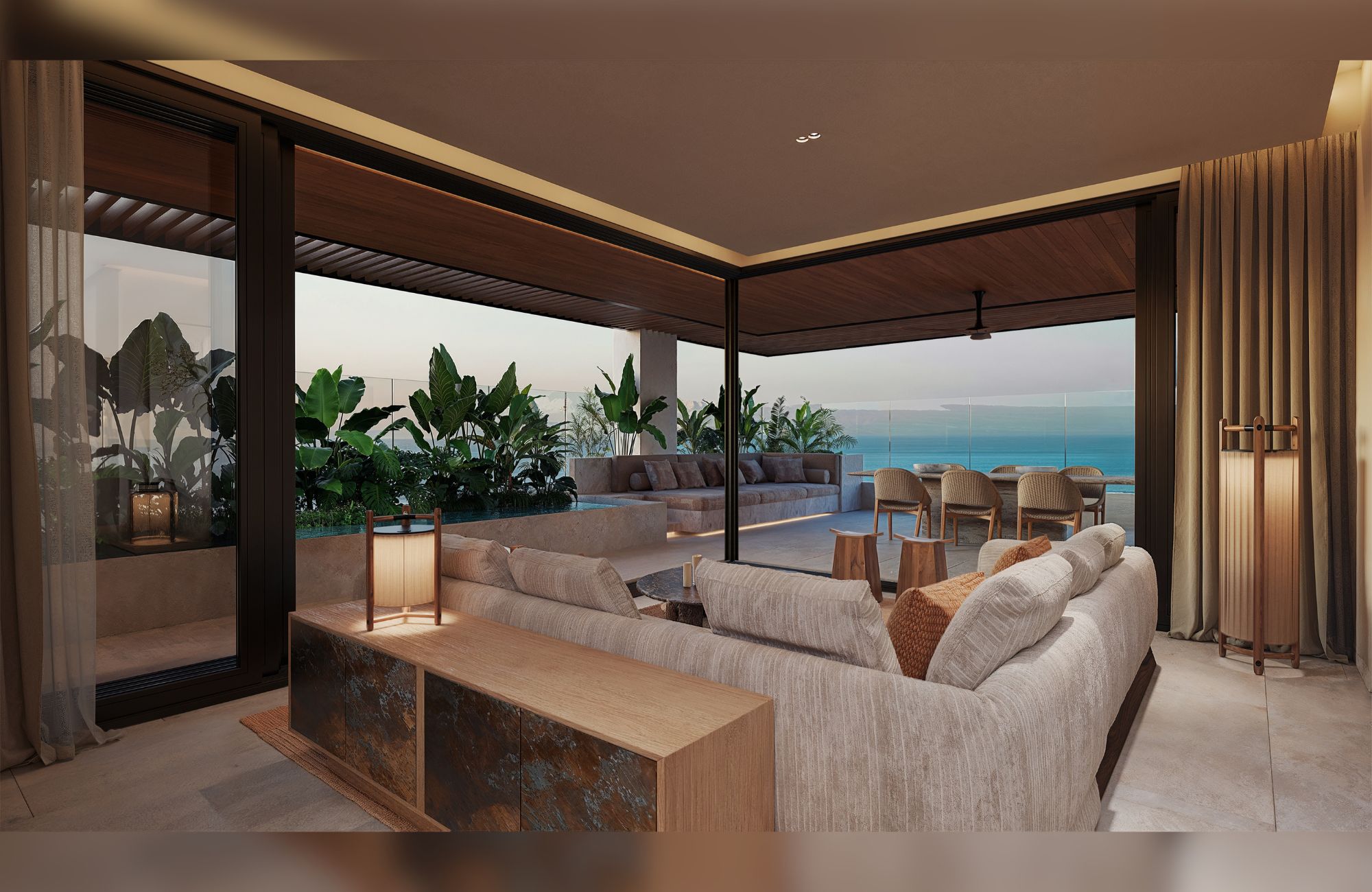 2 bedroom condo, near the sea, lock off system, sky pool, coworking, pre-construction, for sale Tankah, Tulum.