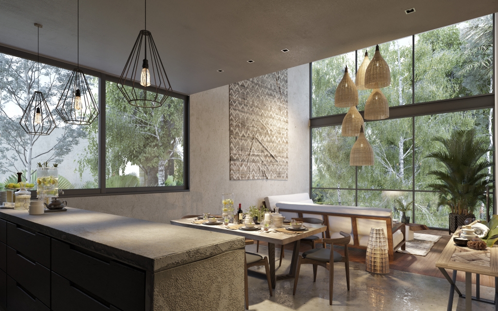 Condo con amenidades, servicio a la habitacion y area comercial boho chic