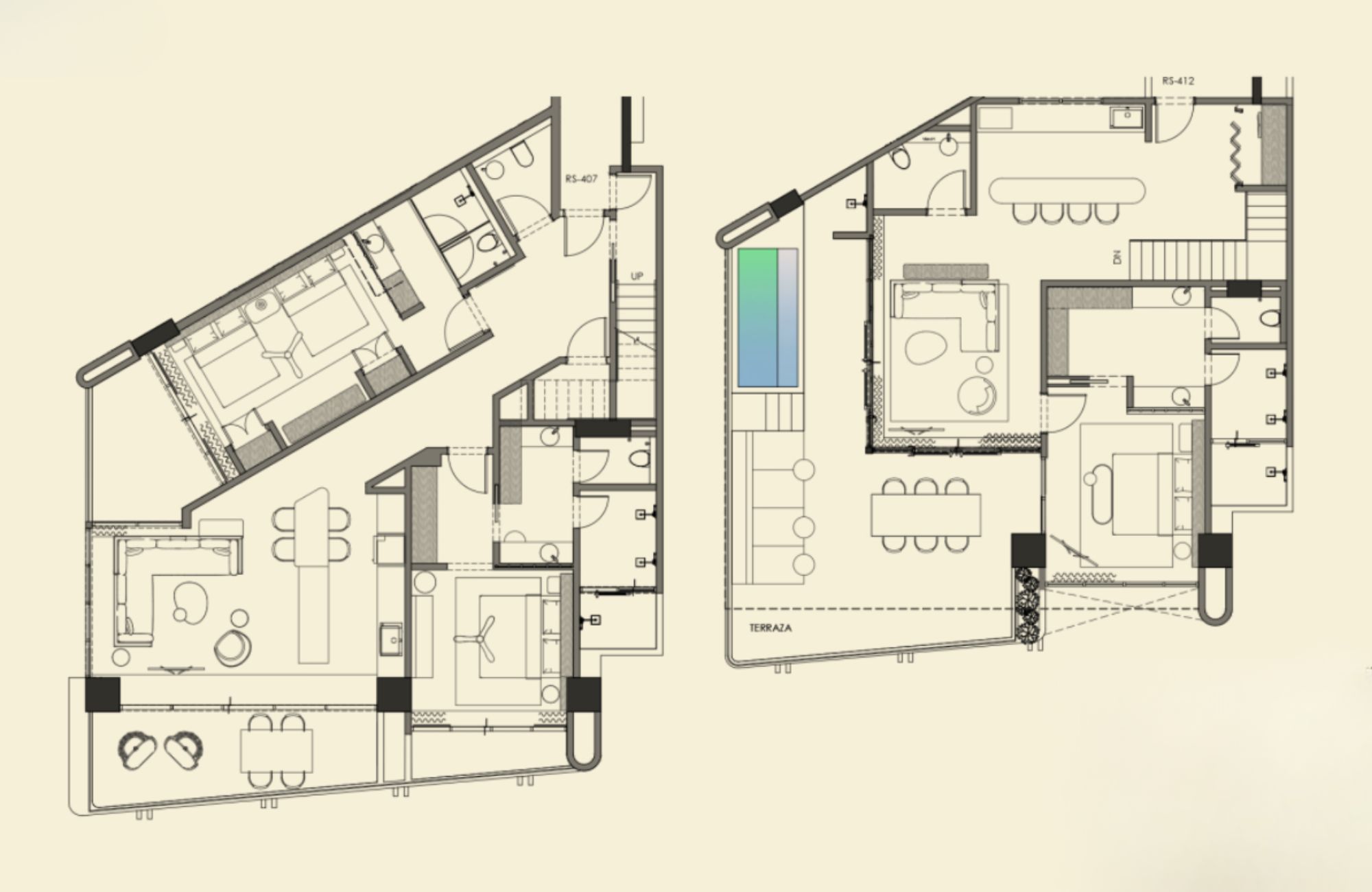 Penthouse con terraza y alberca privada, acceso al mar, en venta,Tankah, Tulum