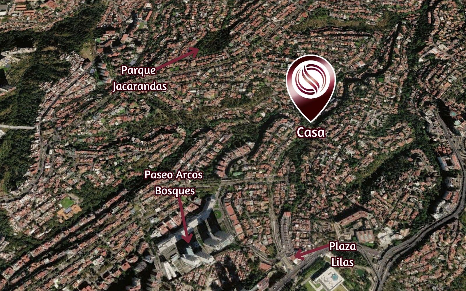 High-end residence for sale in the prestigious Bosques de las Lomas, Mexico City