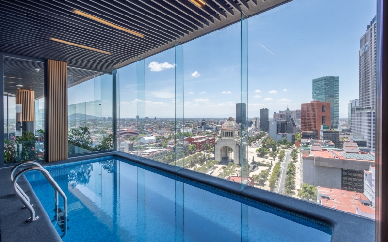 Loft con terraza privada, alberca y jacuzzi, en venta, Cuauht&eacute;moc, CDMX