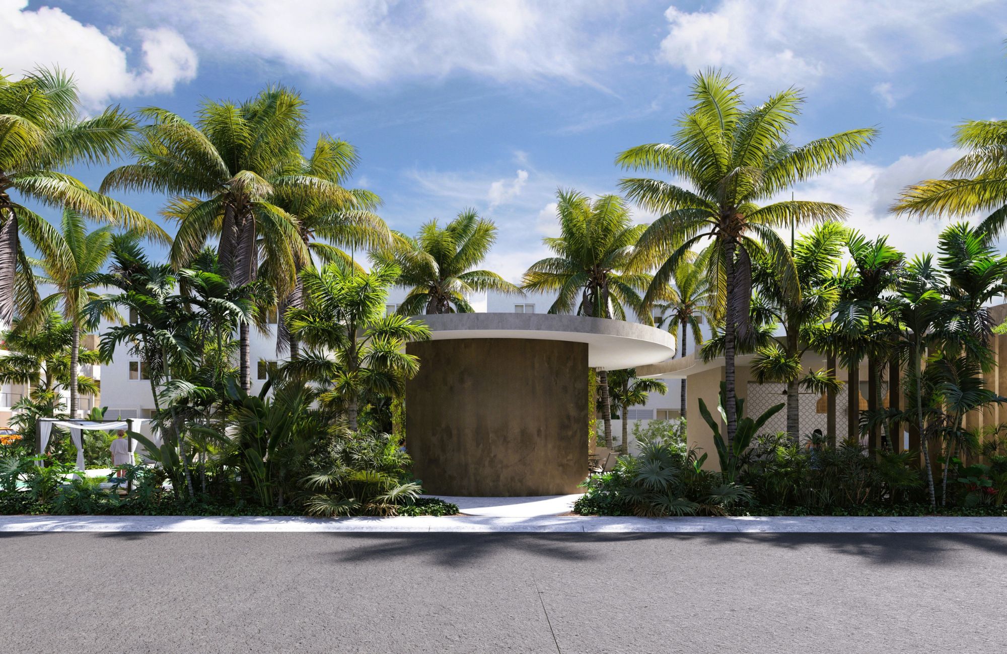 House with balcony, common pool, Pre-Construction, Selvanova, Playa del Carmen