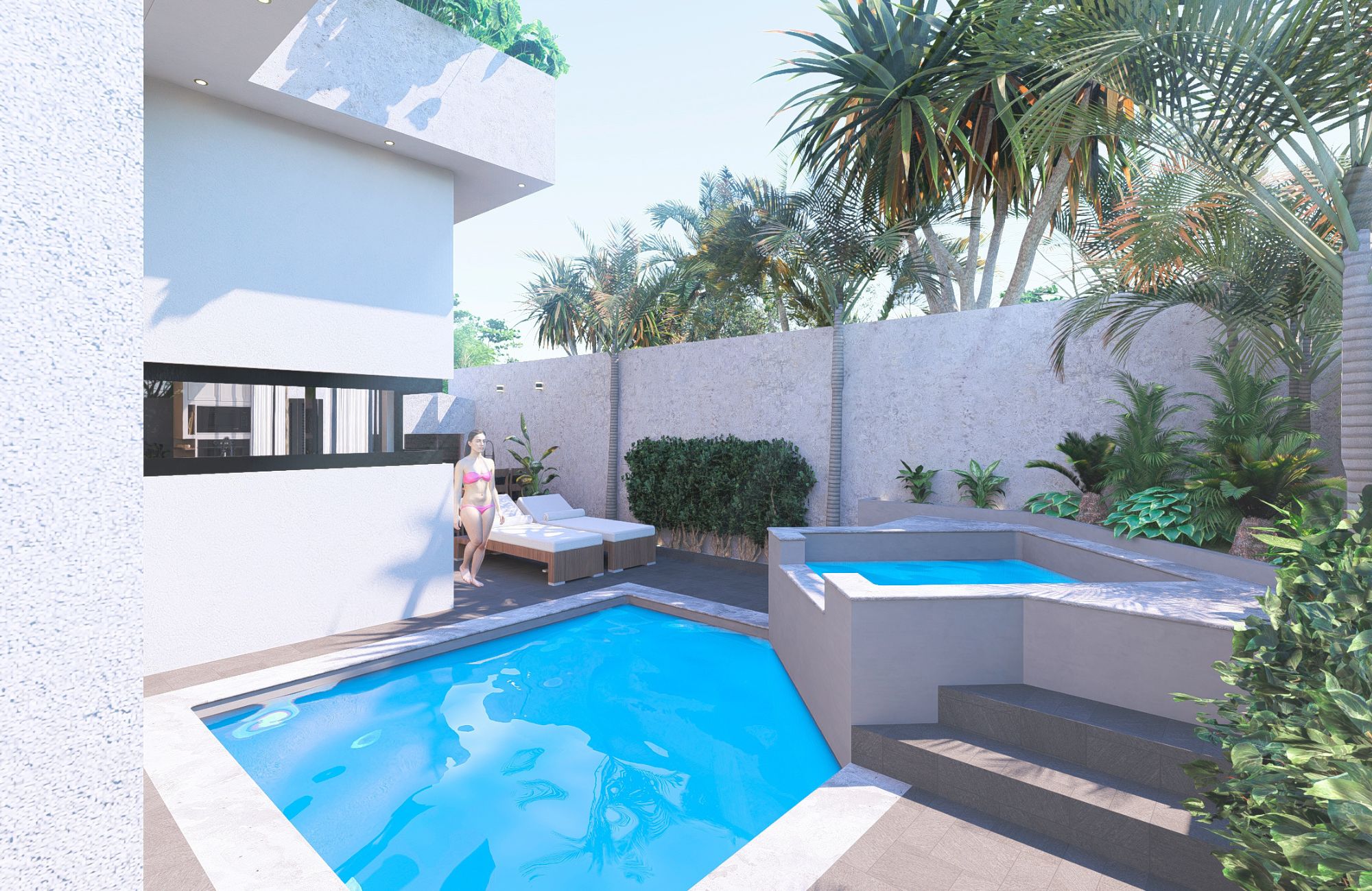 Oceanfront villa, in luxury hotel, exclusive amenities in Punta Venado, Playa del Carmen.