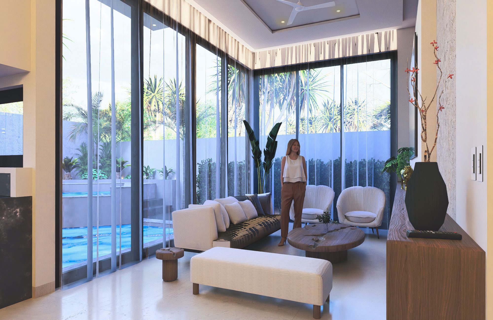 Oceanfront villa, in luxury hotel, exclusive amenities in Punta Venado, Playa del Carmen.