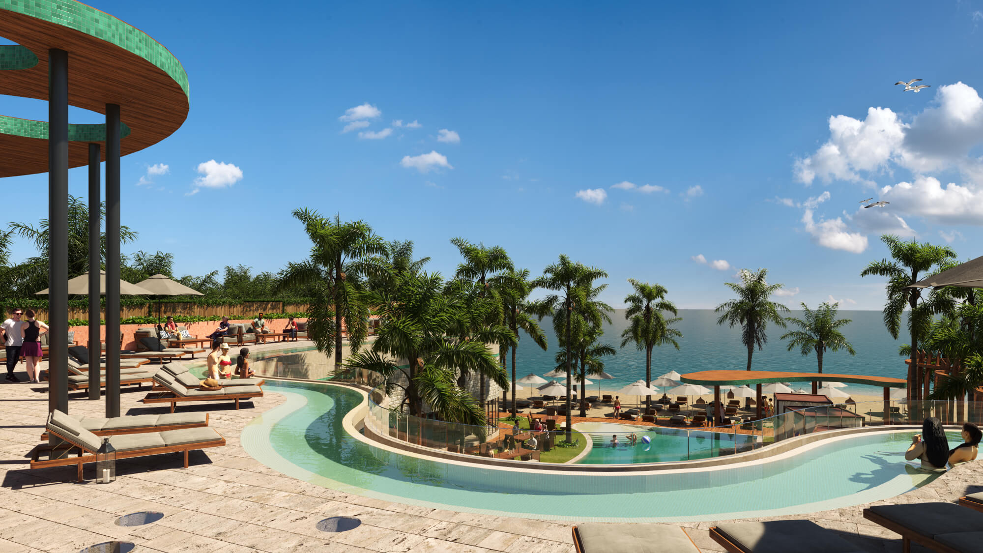 Apartment with private garden and terrace for sale in Merida Centro.