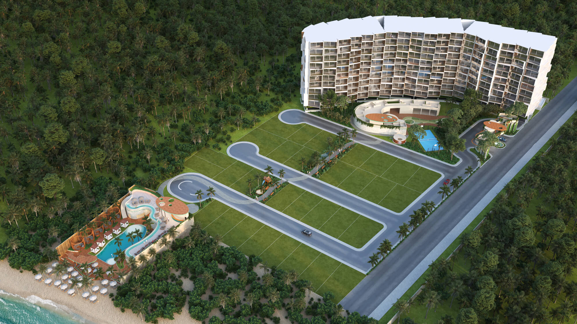 Penthouse with two pools, double height ceilings, rooftop, for sale in Montebello M&eacute;rida.