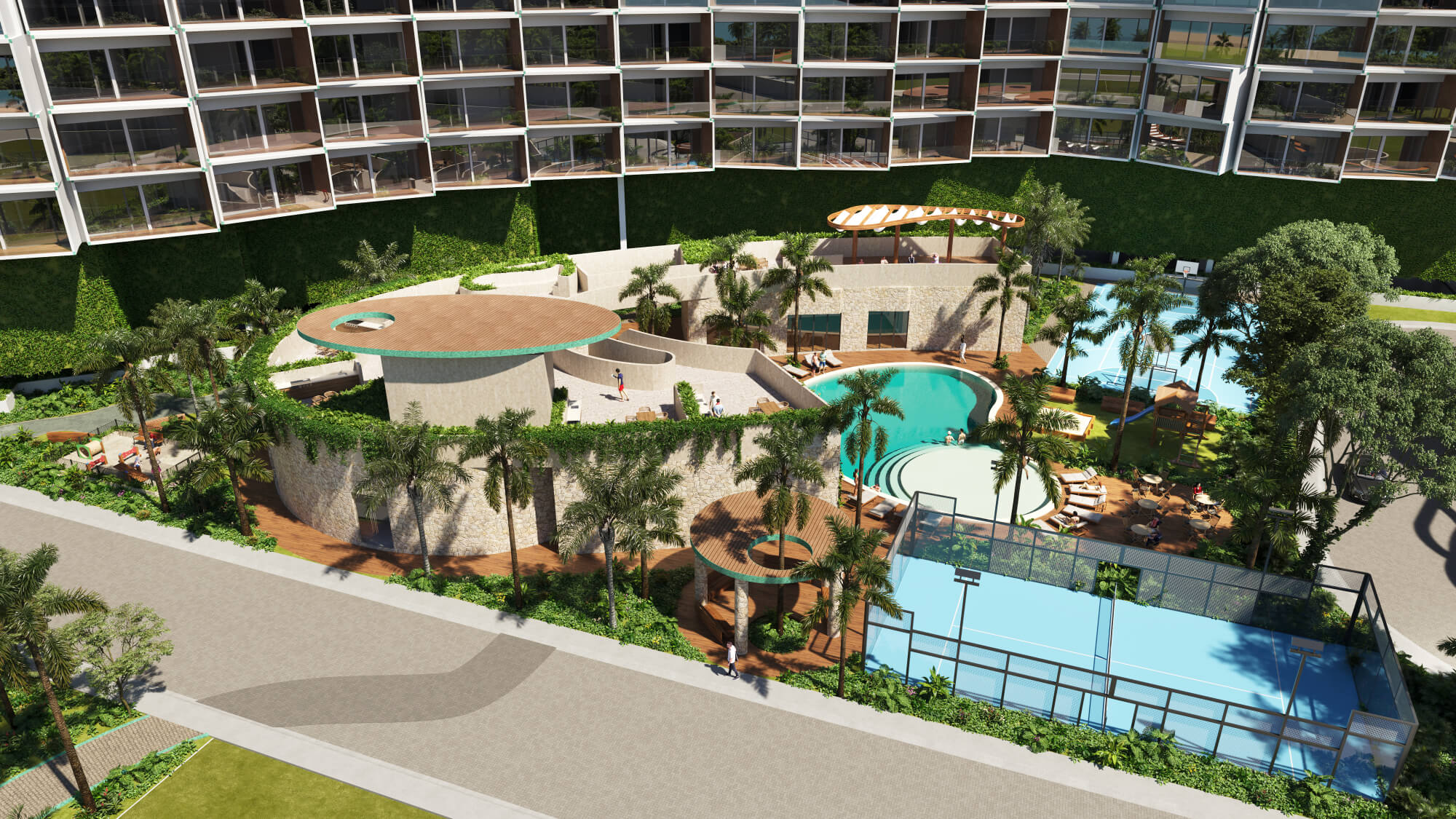 Penthouse with two pools, double height ceilings, rooftop, for sale in Montebello M&eacute;rida.