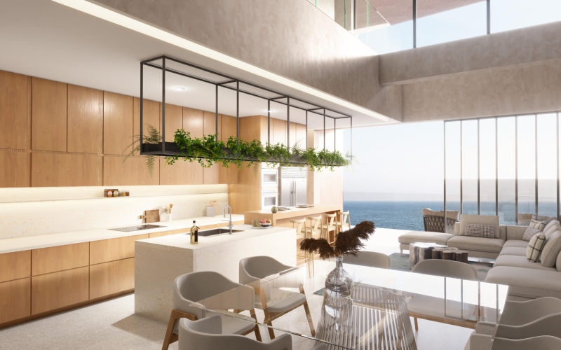 Penthouse with ocean view and lagoons for sale