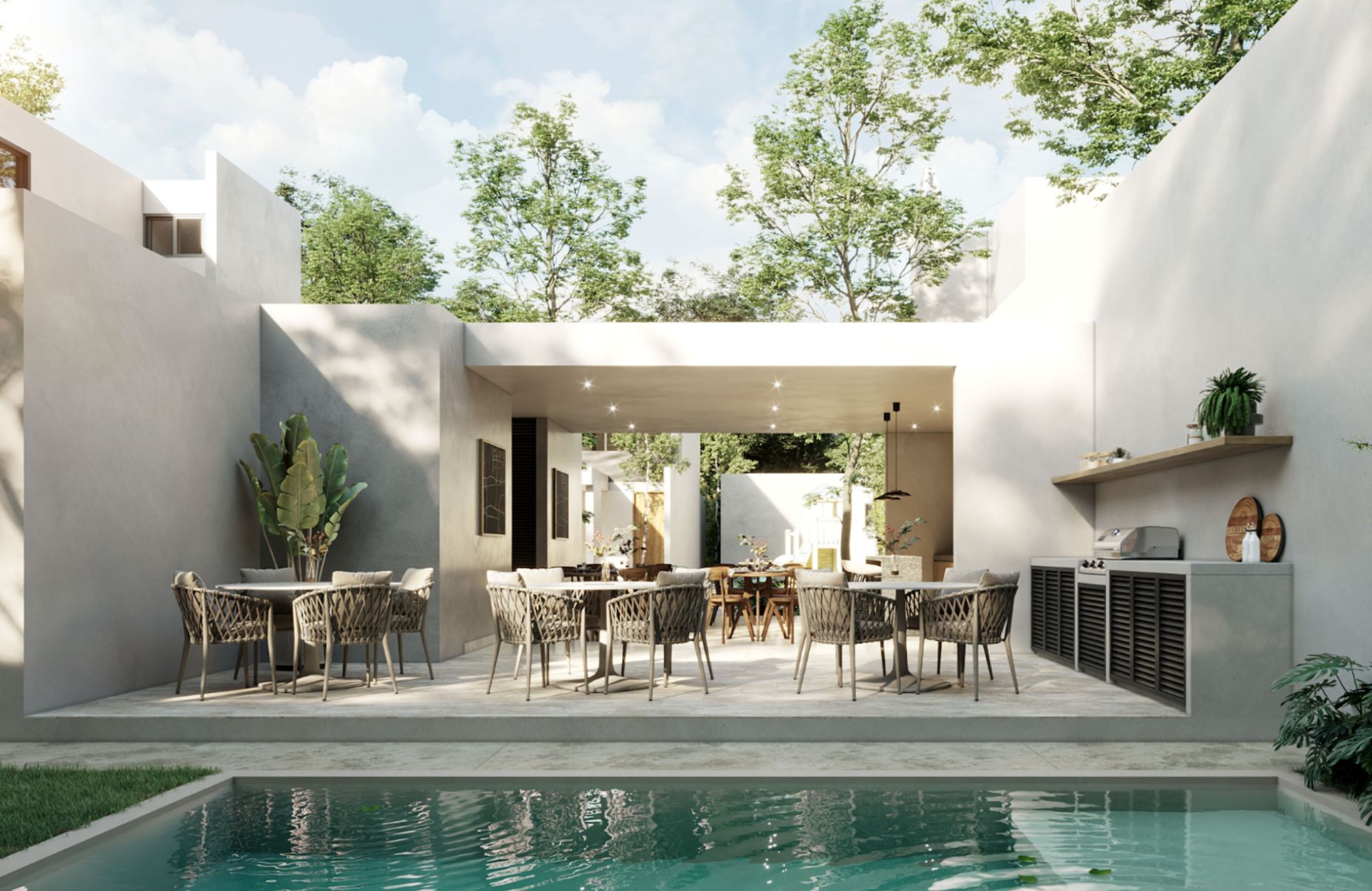 House for Sale with Private Garden, Cholul, M&eacute;rida