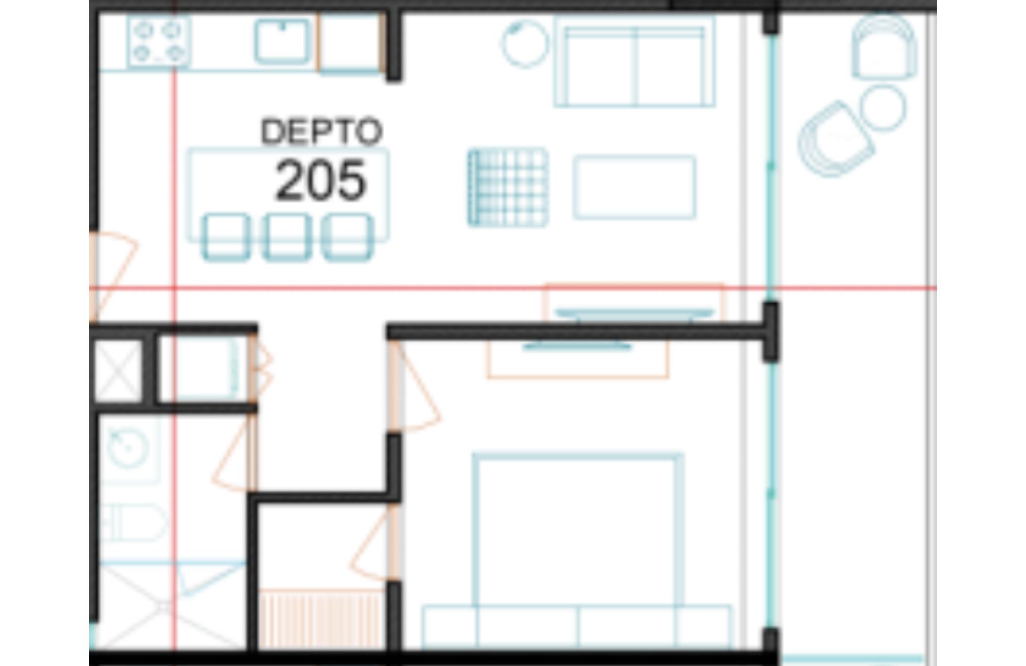 Double-height loft, ocean view amenities, for sale, Downtown, Playa del Carmen.