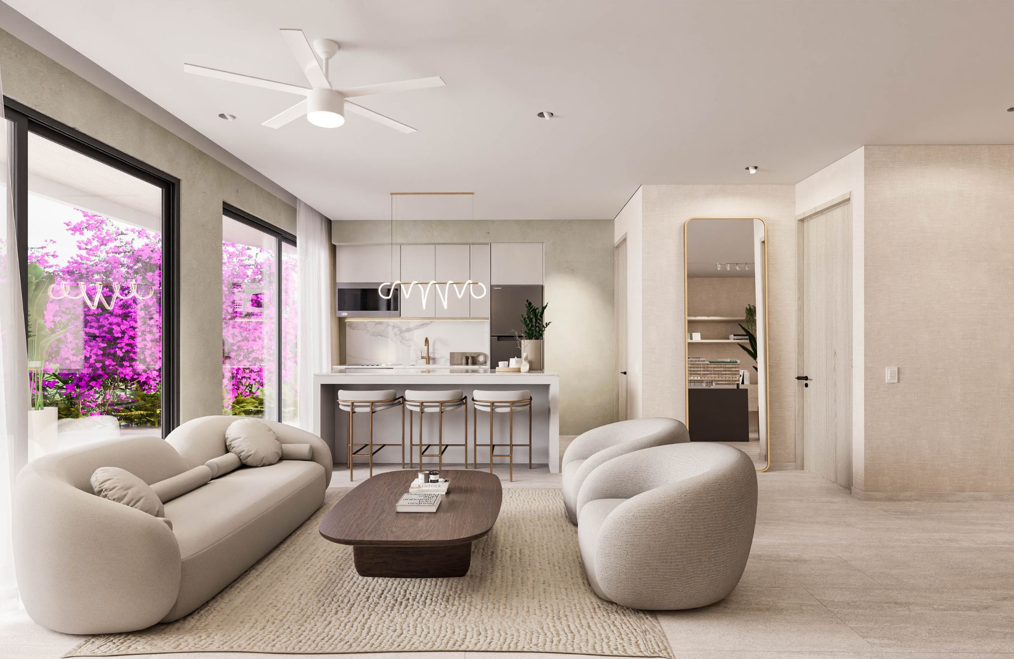 Apartment with double terrace and jacuzzi for sale, Downtown, Playa del Carmen.