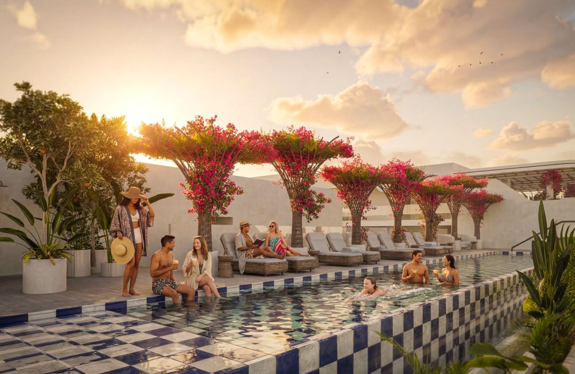 Condo con jard&iacute;n, y alberca privada, Zona grill venta, Playacar, Playa del Carmen
