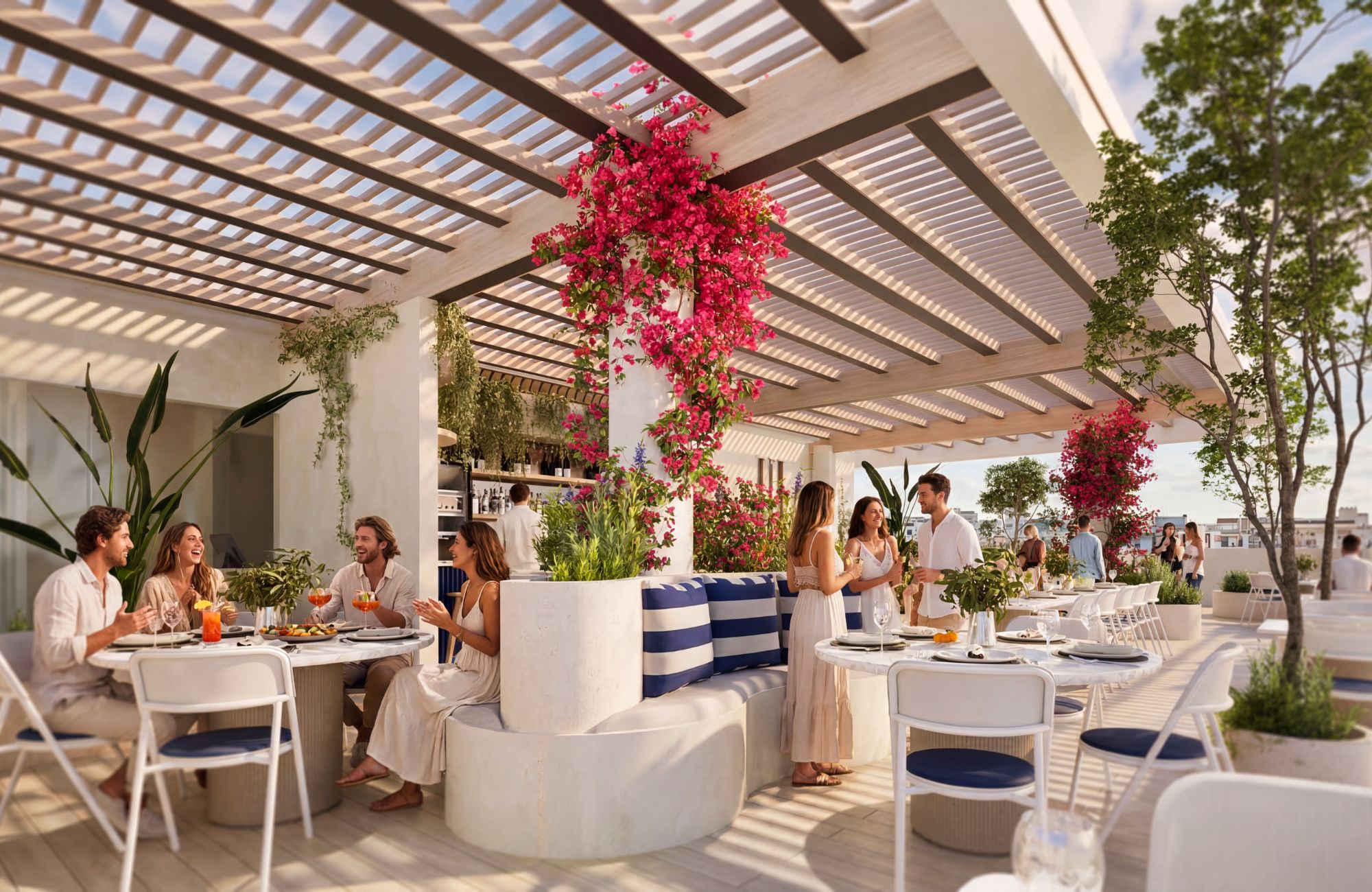 Condo con jard&iacute;n, y alberca privada, Zona grill venta, Playacar, Playa del Carmen