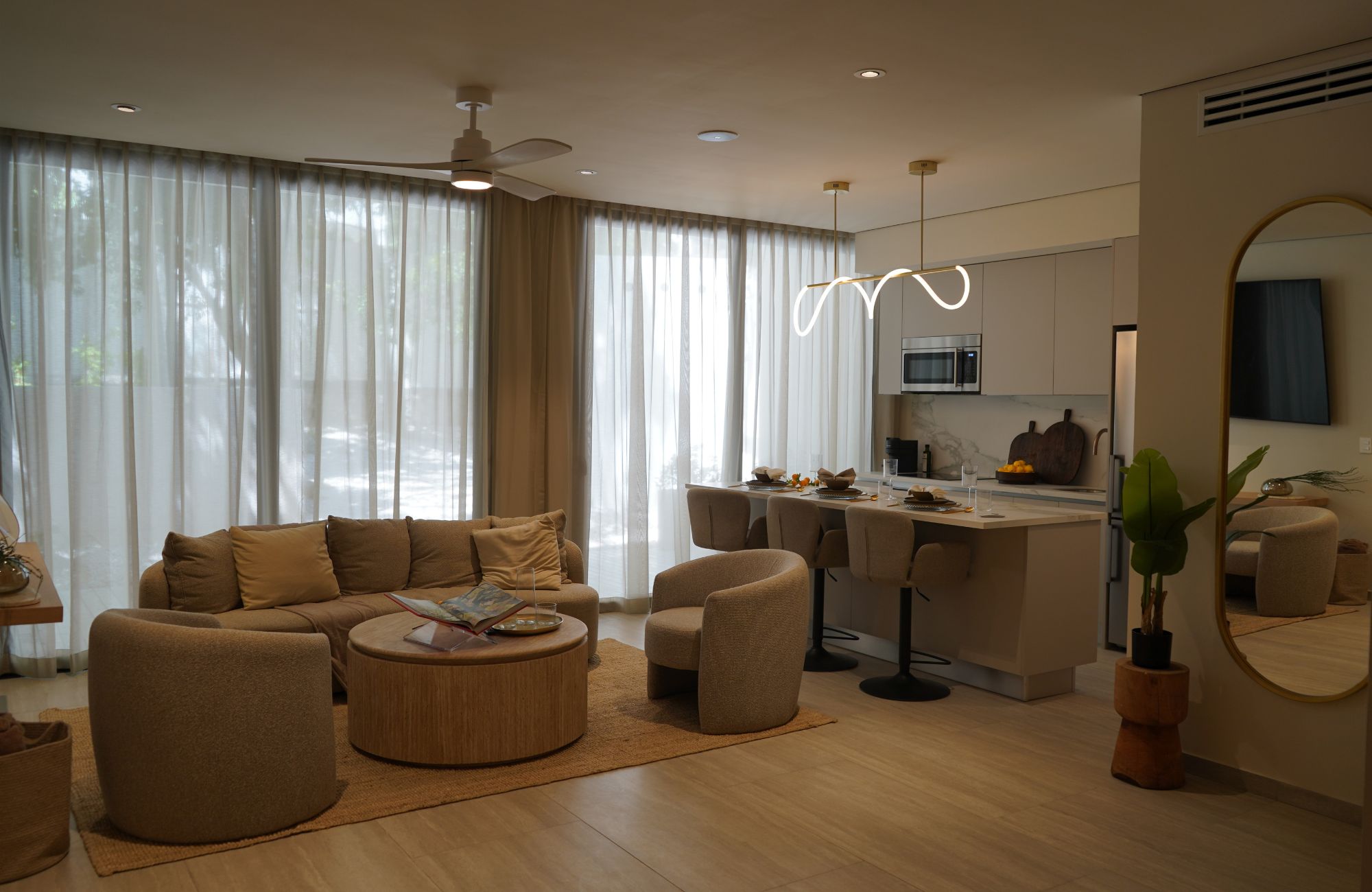 Condo con jard&iacute;n, y alberca privada, Zona grill venta, Playacar, Playa del Carmen